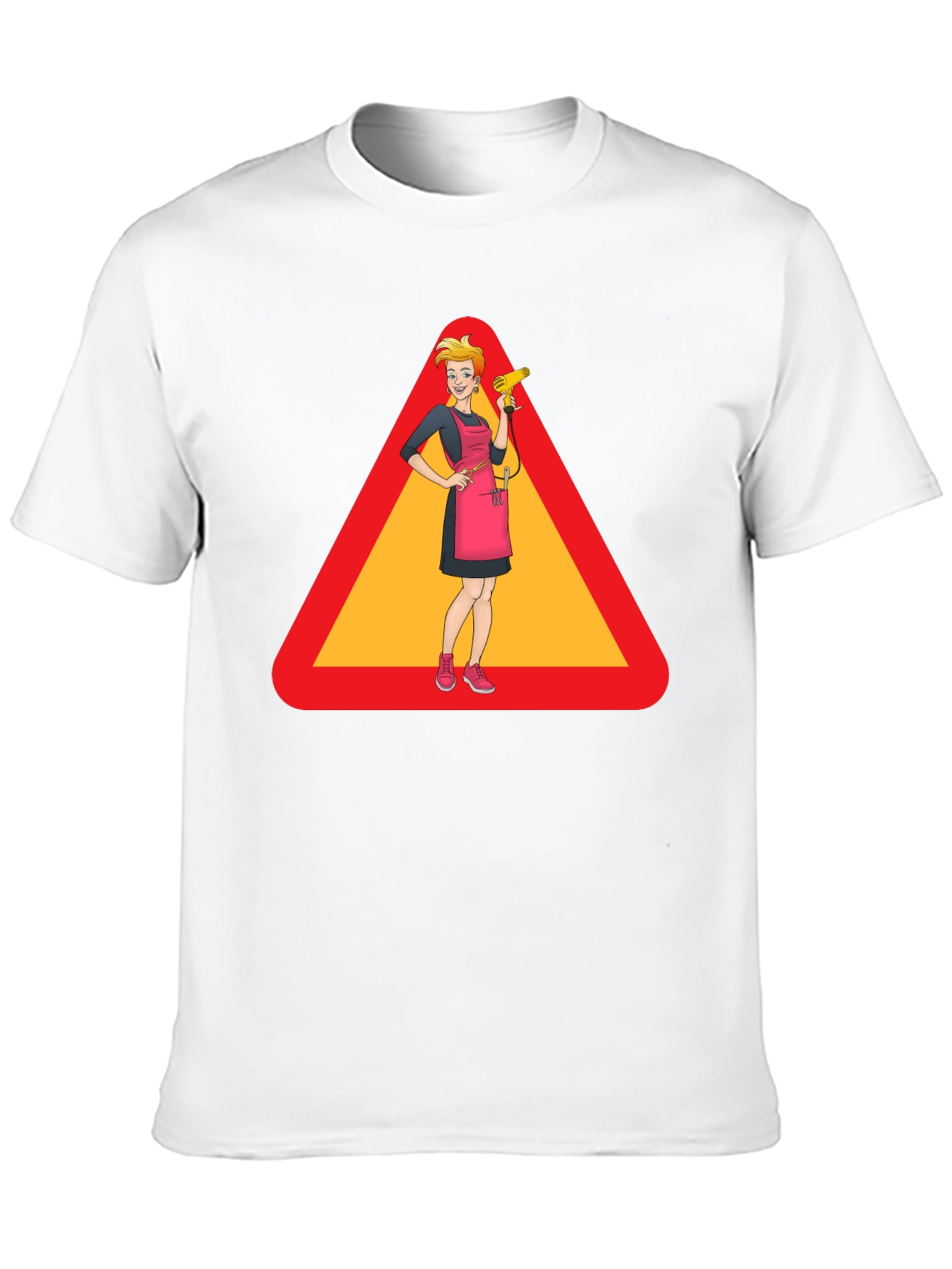 Black Caution: Stylish Hairdresser T-Shirt view 10