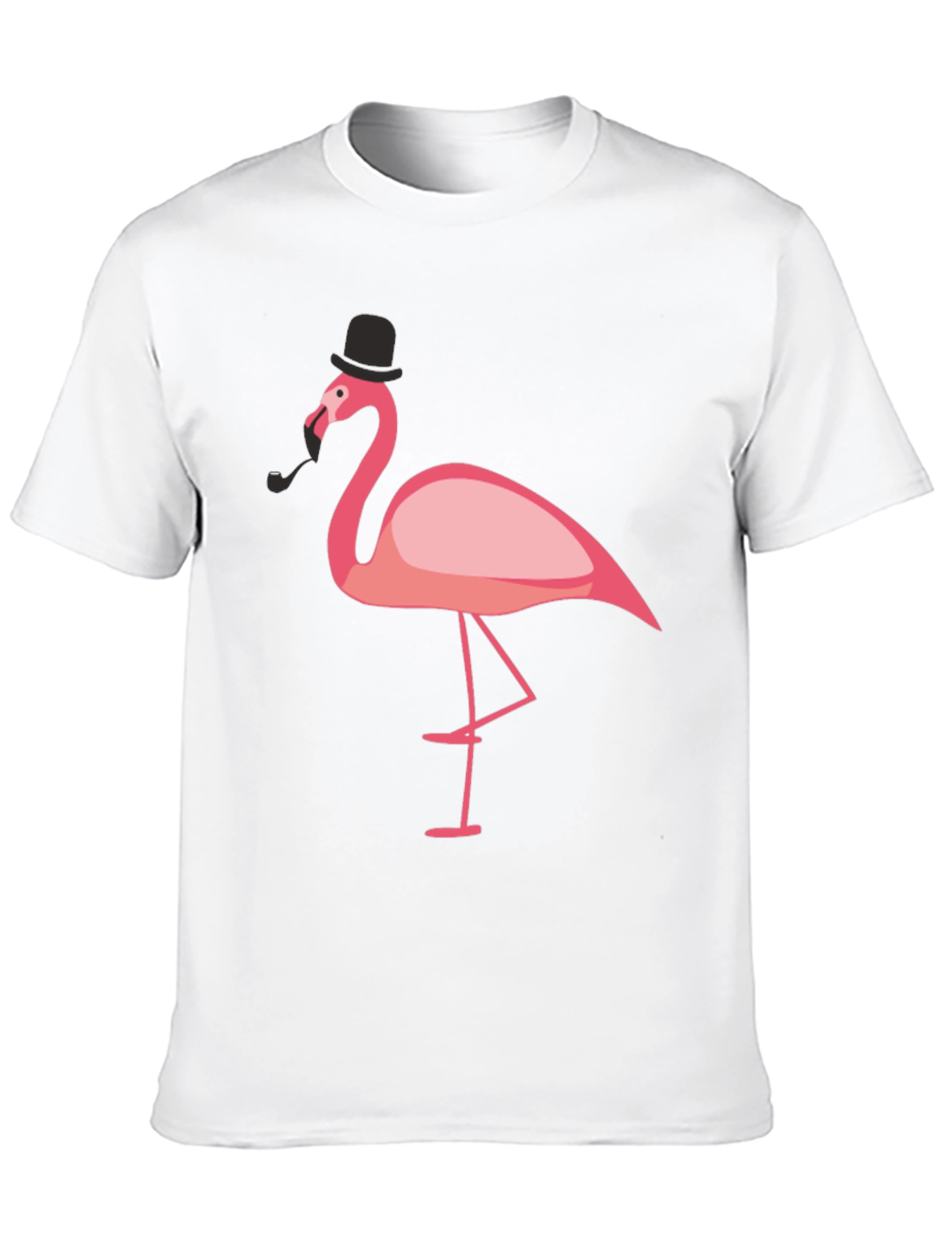 Black Stylish Flamingo Graphic Tee view 10
