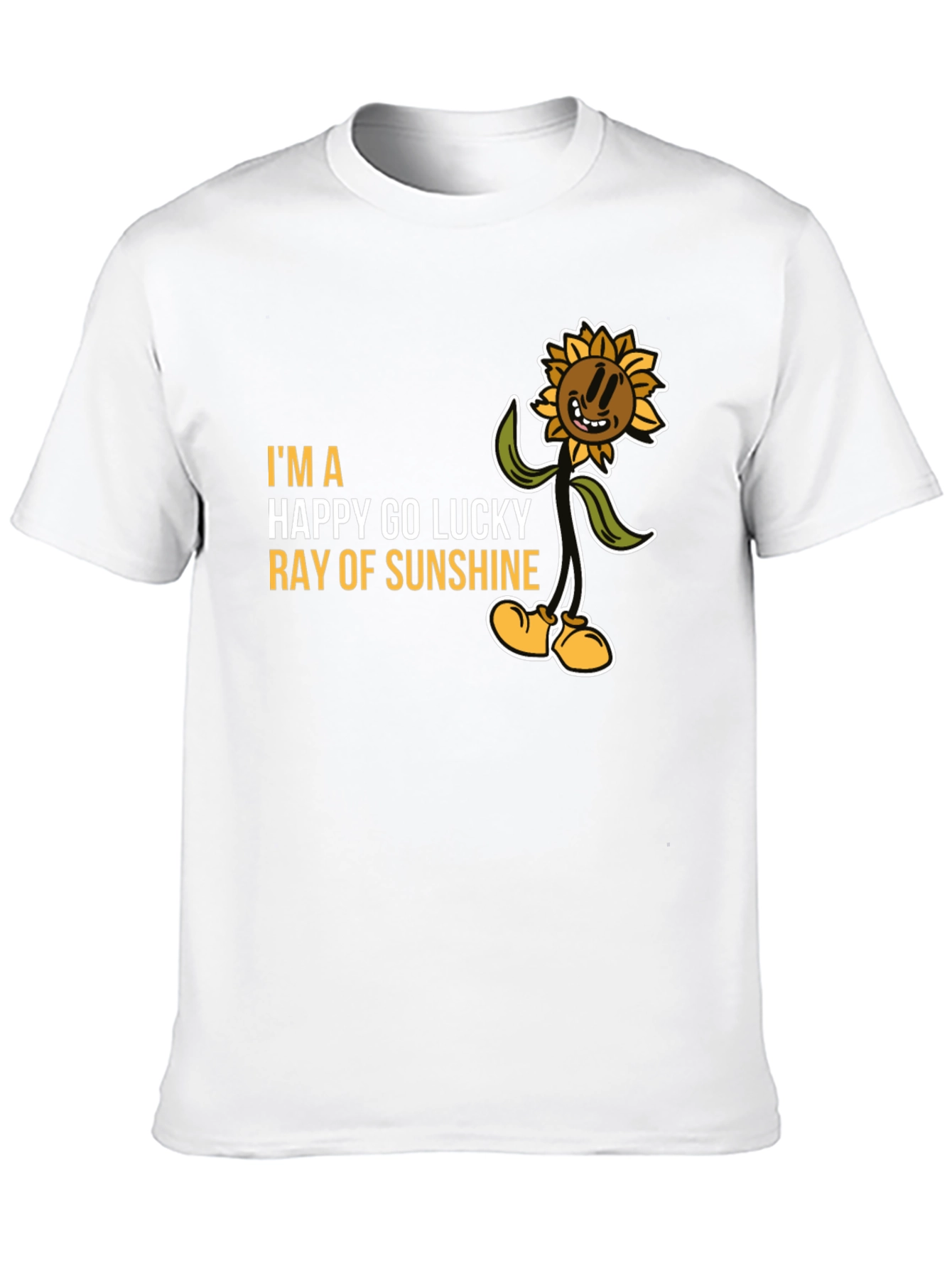 Black Happy Go Lucky Ray of Sunshine Graphic Tee view 10