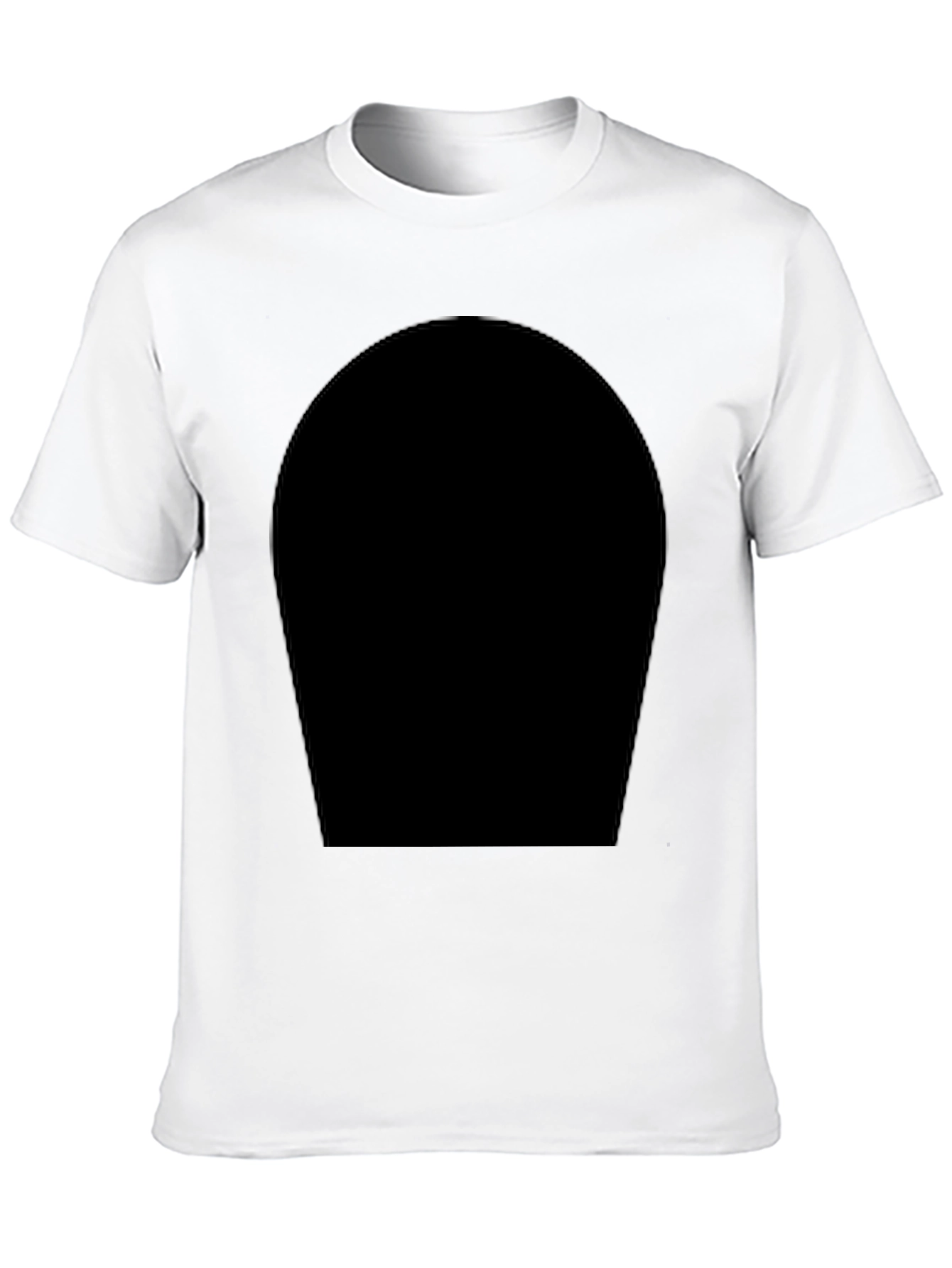 Black Men's Black Crew Neck T-Shirt - Modern Style view 10