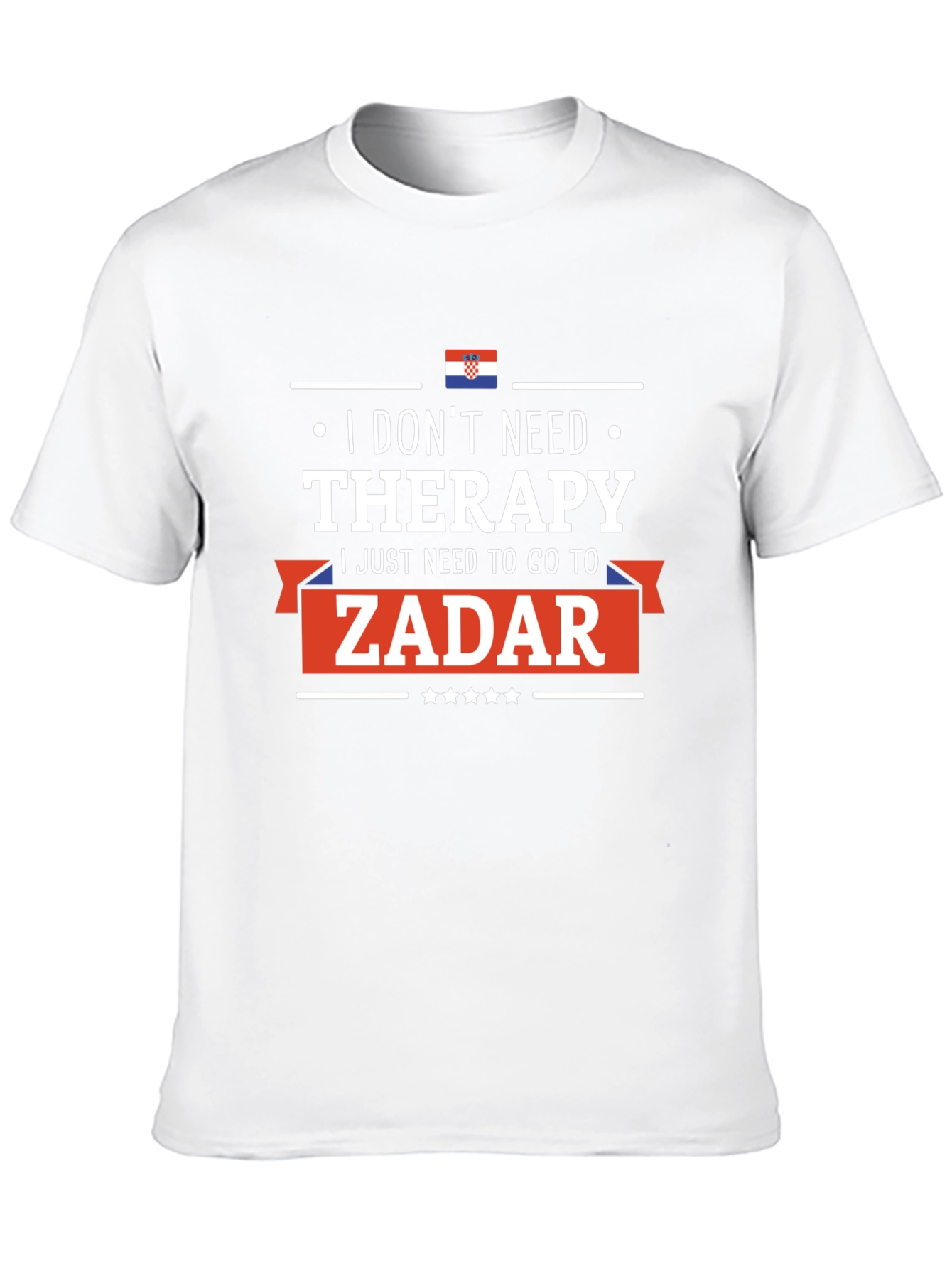 Black Zadar Therapy T-Shirt: Croatia Vacation Tee view 10