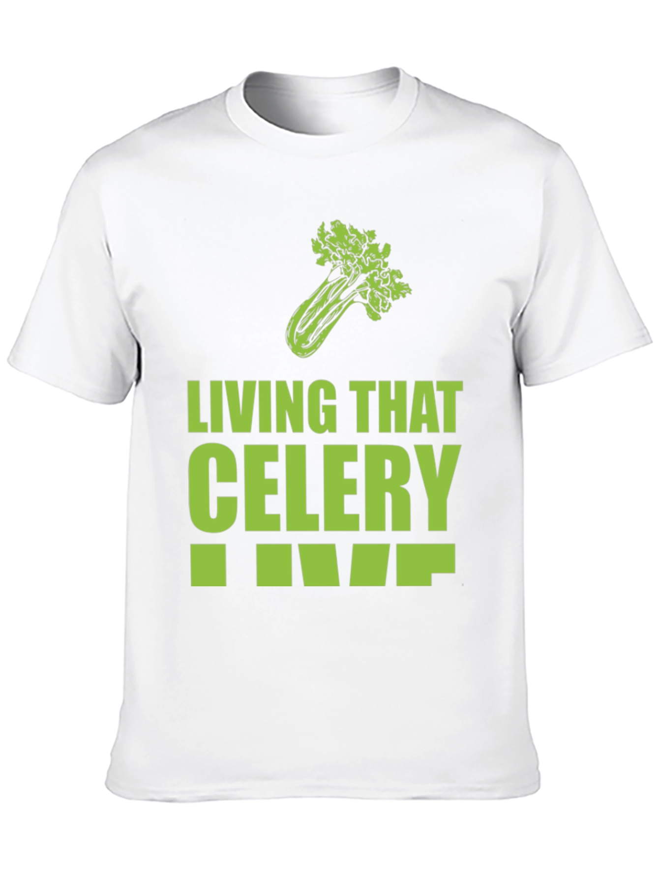 Black Living That Celery Life Graphic T-Shirt view 10