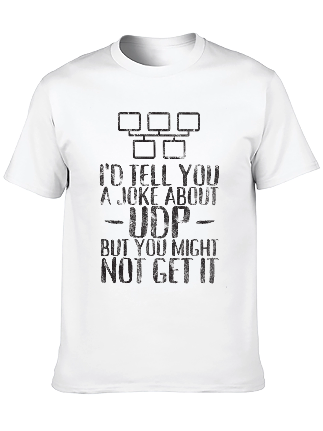 Black Funny IT Network Humor T-Shirt - UDP Joke Tee view 10