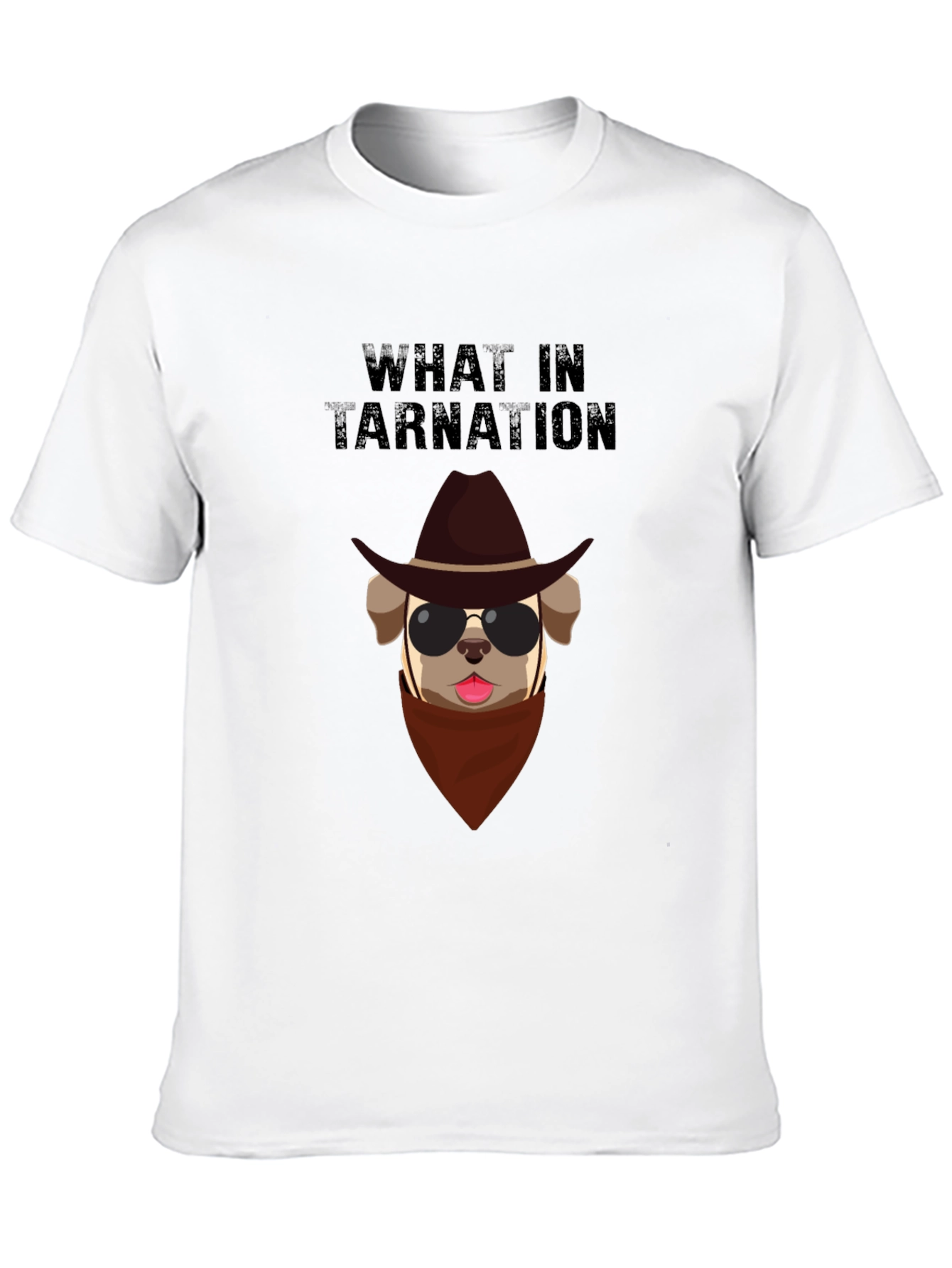 Black What in Tarnation Dog T-Shirt view 10