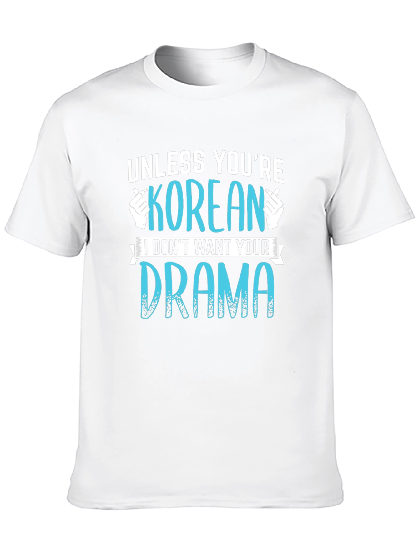 Black Funny Korean Drama T-Shirt - Unisex view 10