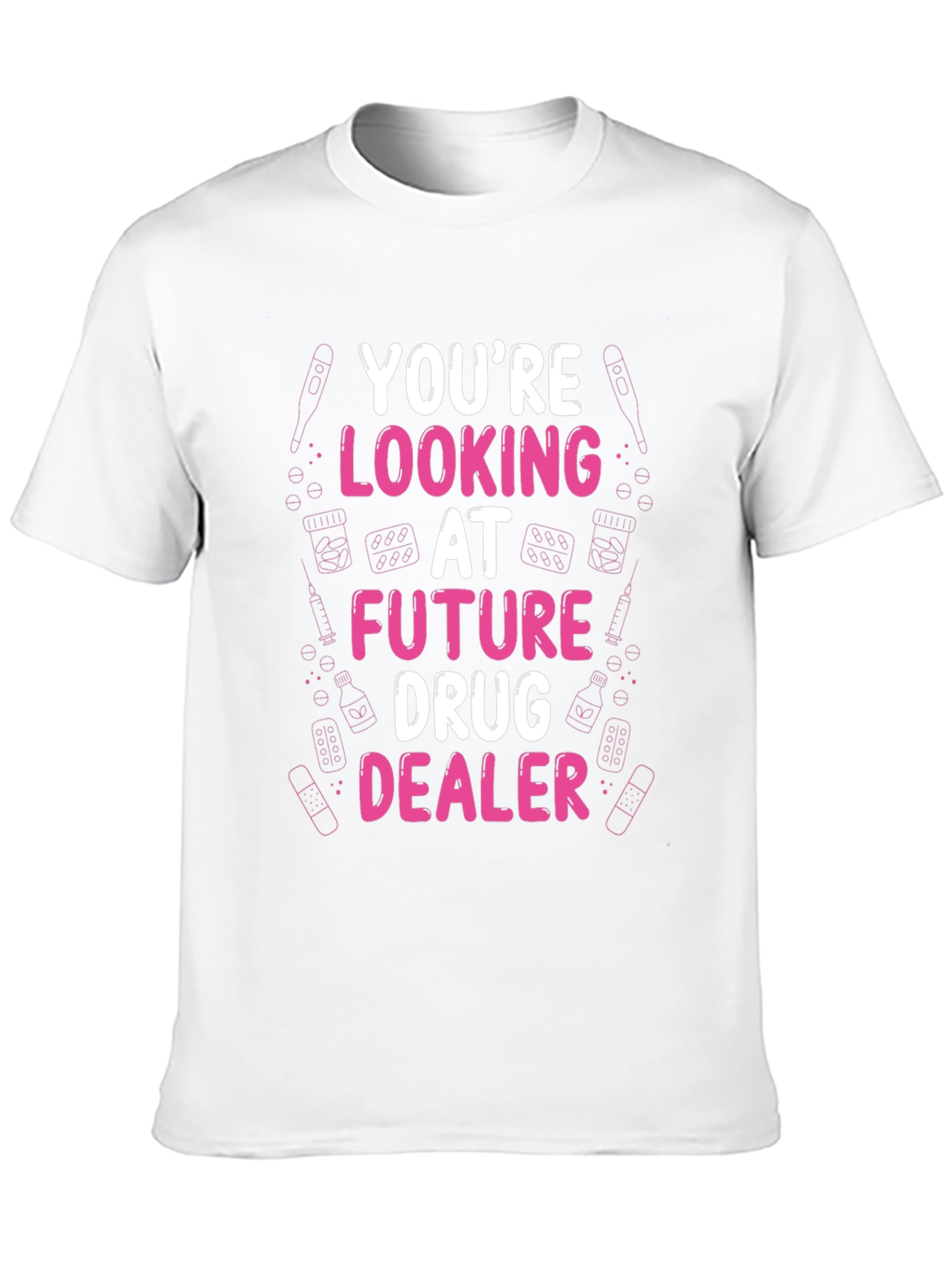 Black Future Drug Dealer Funny Graphic T-Shirt view 10