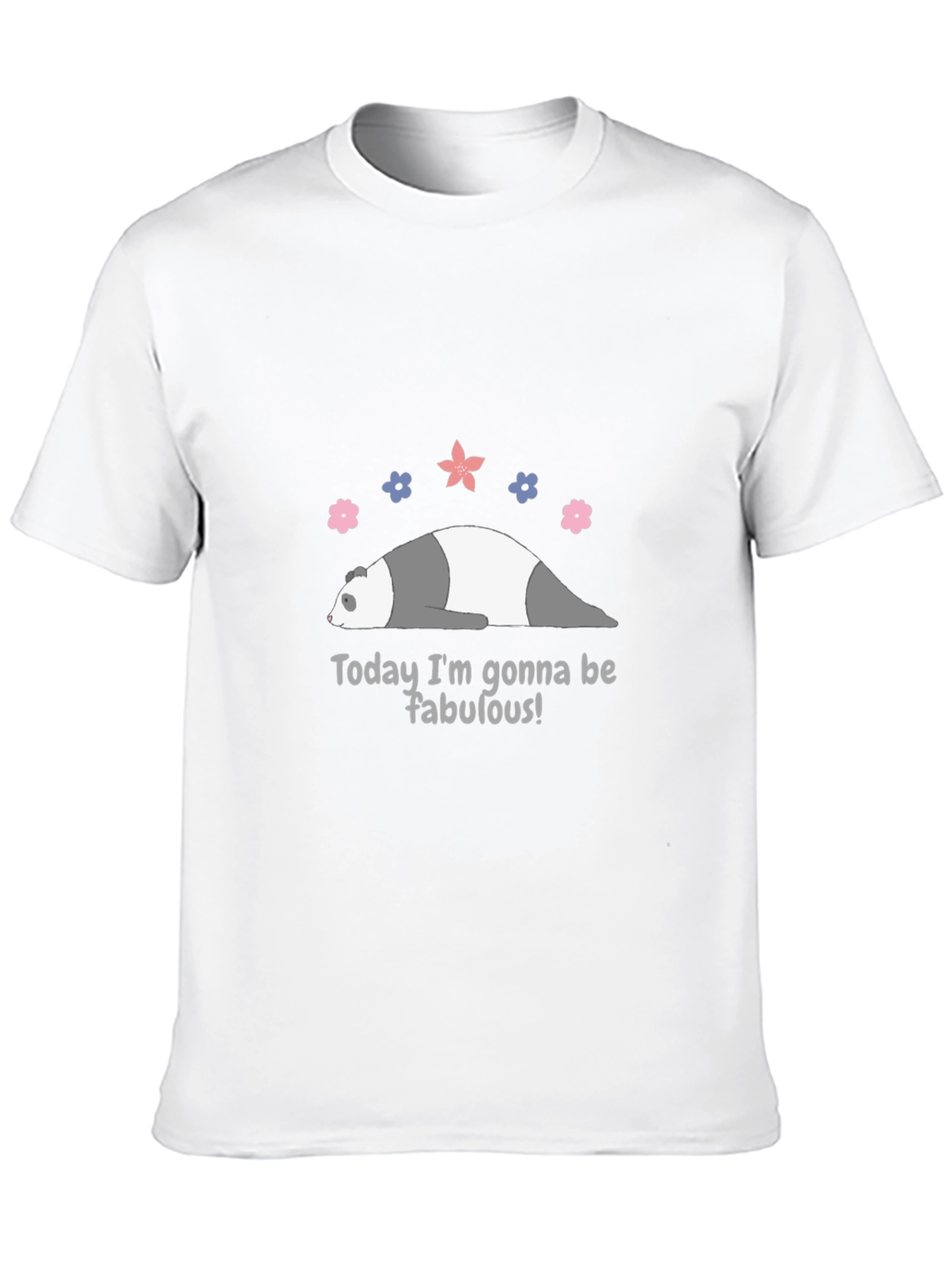 Black Funny Panda Fabulous Graphic Tee view 10