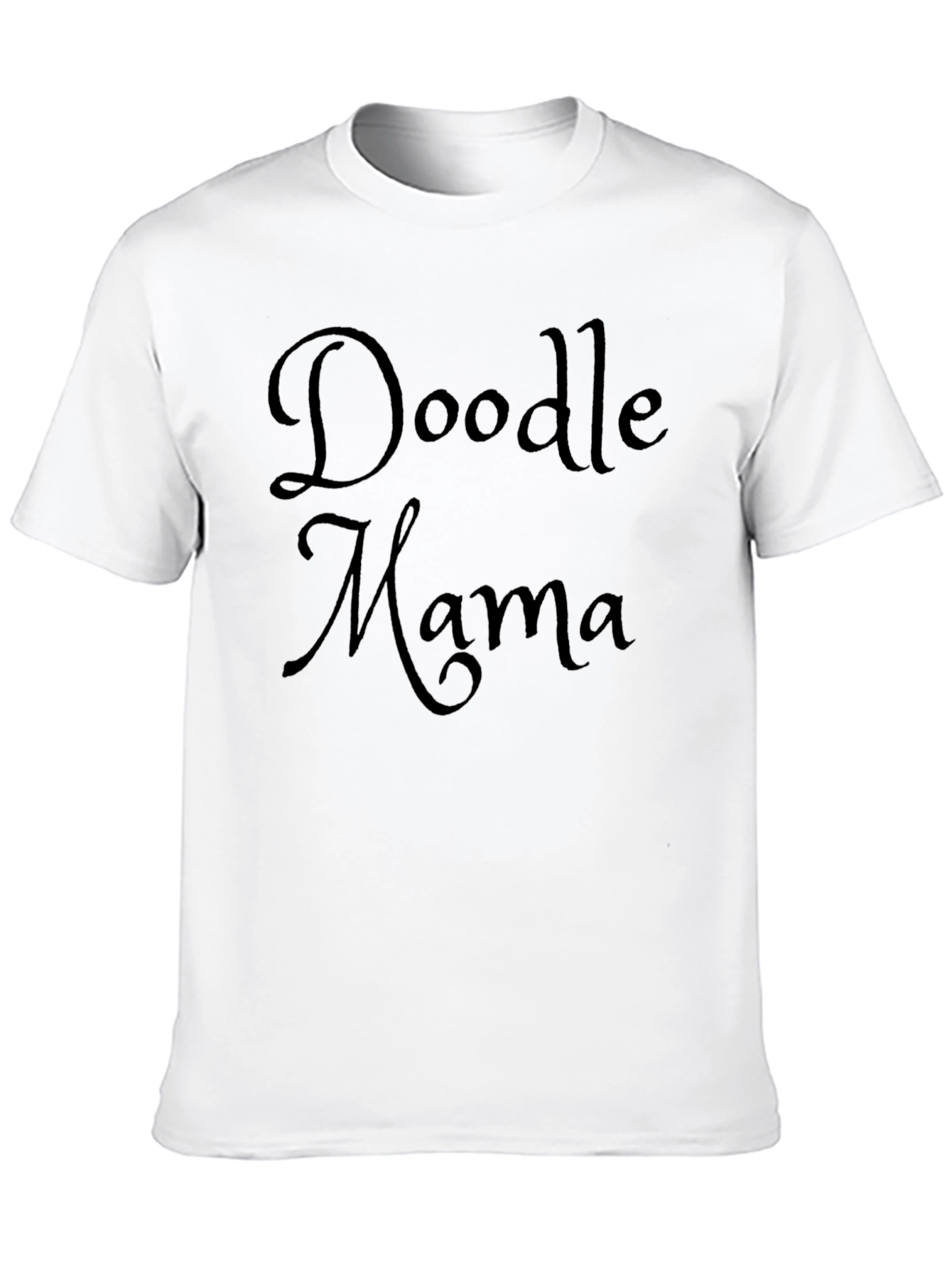 Black Doodle Mama Black Graphic T-Shirt view 10