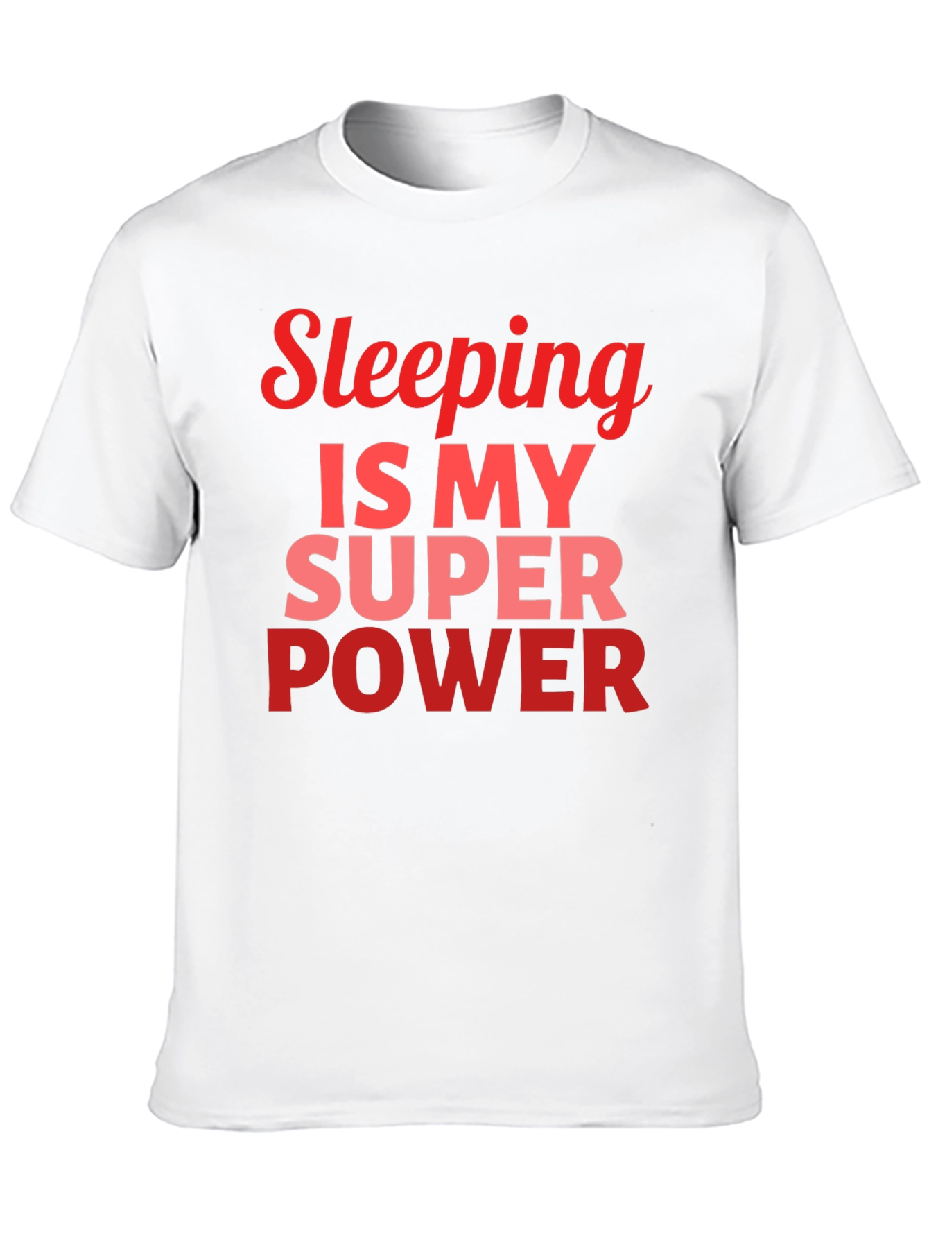 Black Sleeping Is My Superpower Graphic T-Shirt - Men's view 10