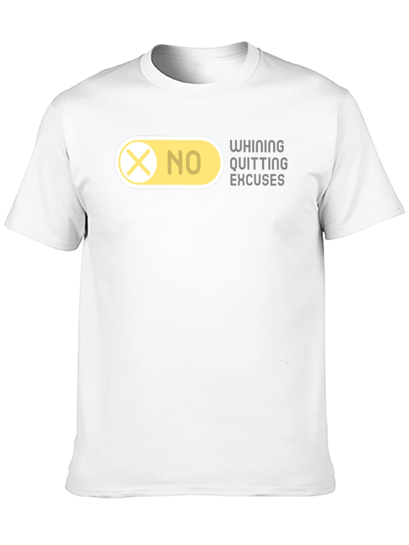 Black No Excuses Graphic T-Shirt - Motivational Tee view 10