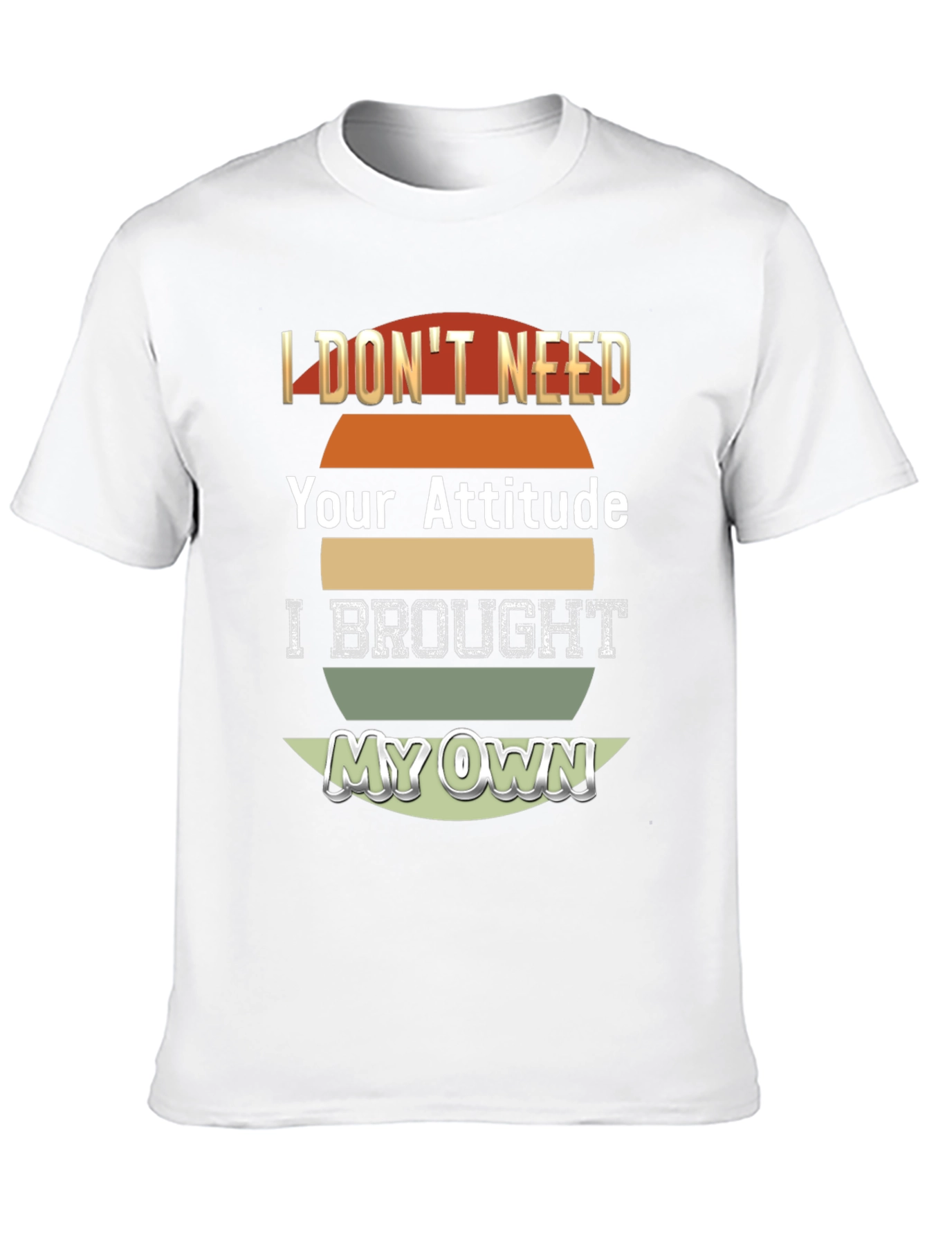 Black Attitude T-Shirt - I Brought My Own! view 10