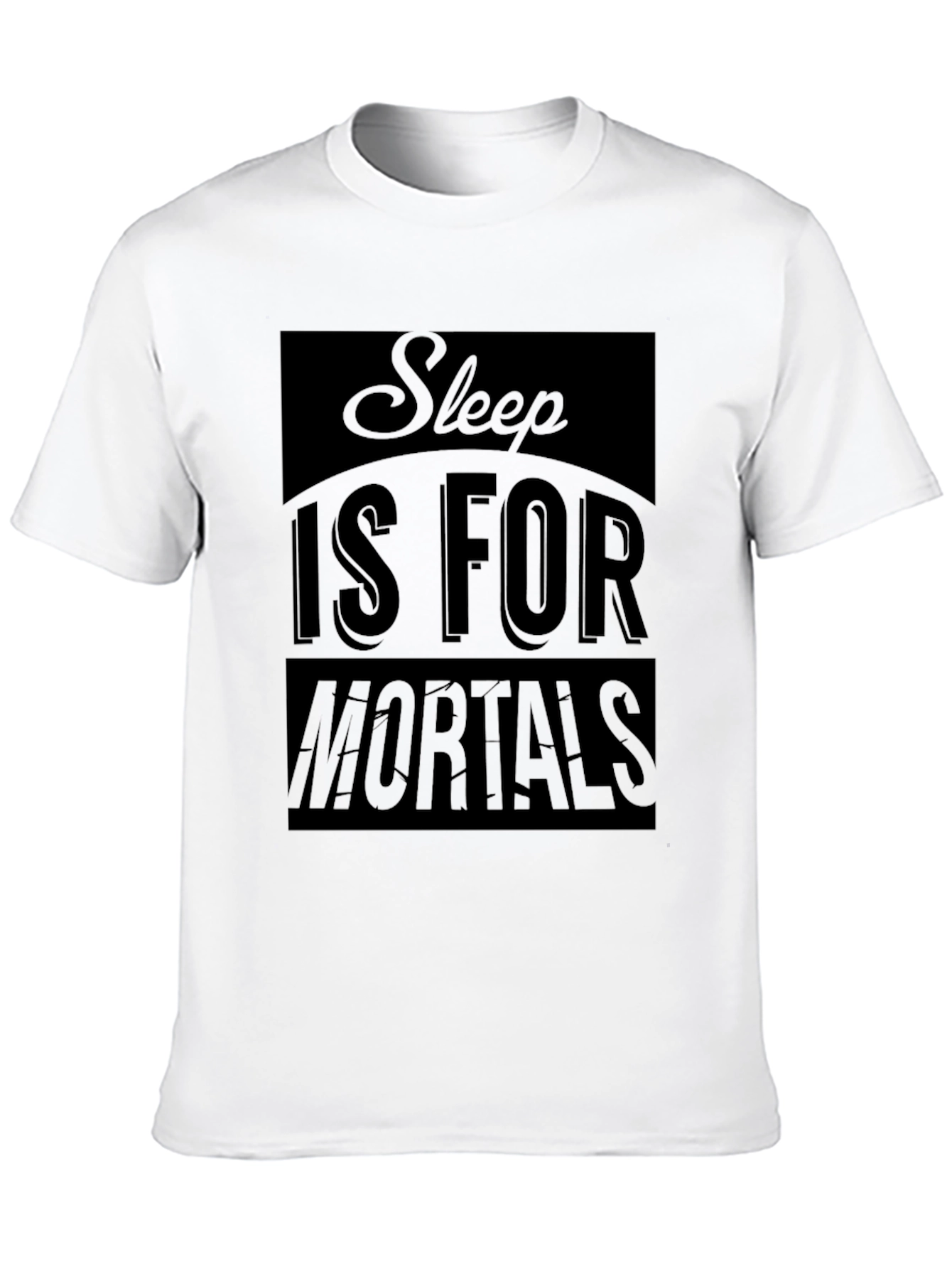 Black Sleep Is For Mortals Graphic Tee - Black view 10
