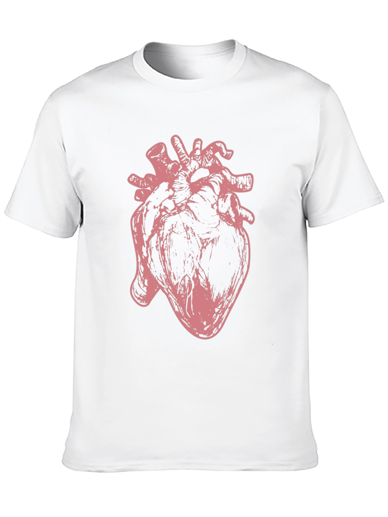 Black Anatomical Heart Graphic Tee - Unique Design view 10