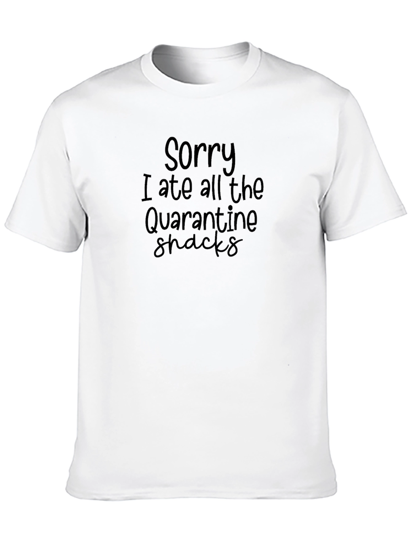 Black Quarantine Snack T-Shirt - Funny Novelty Graphic Tee view 10