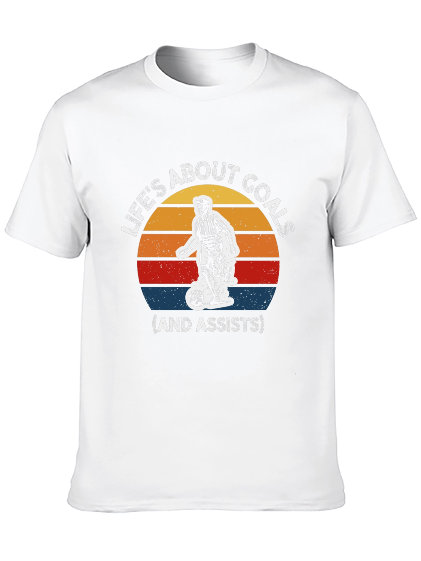 Black Life's About Goals Soccer T-Shirt view 10