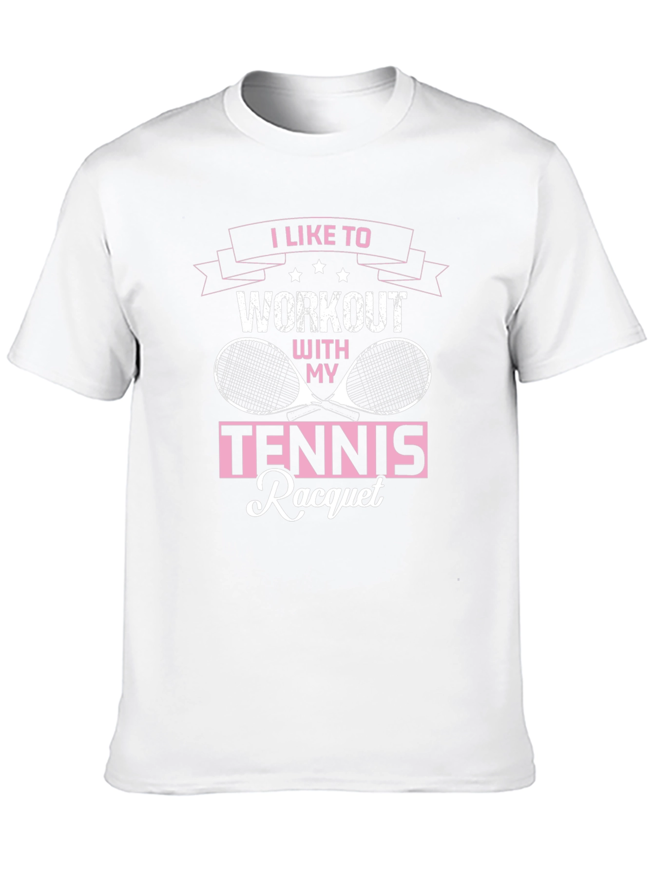 Black Tennis Racquet Workout T-Shirt view 10
