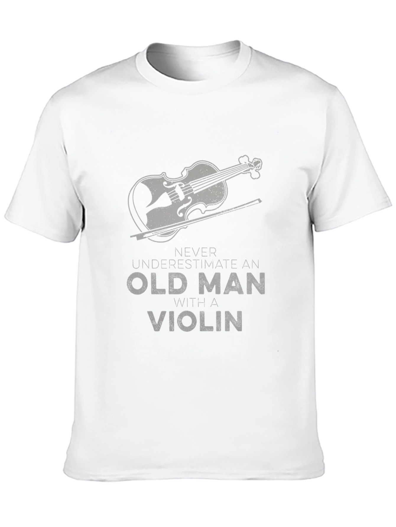 Black Old Man Violin T-Shirt - Black view 10