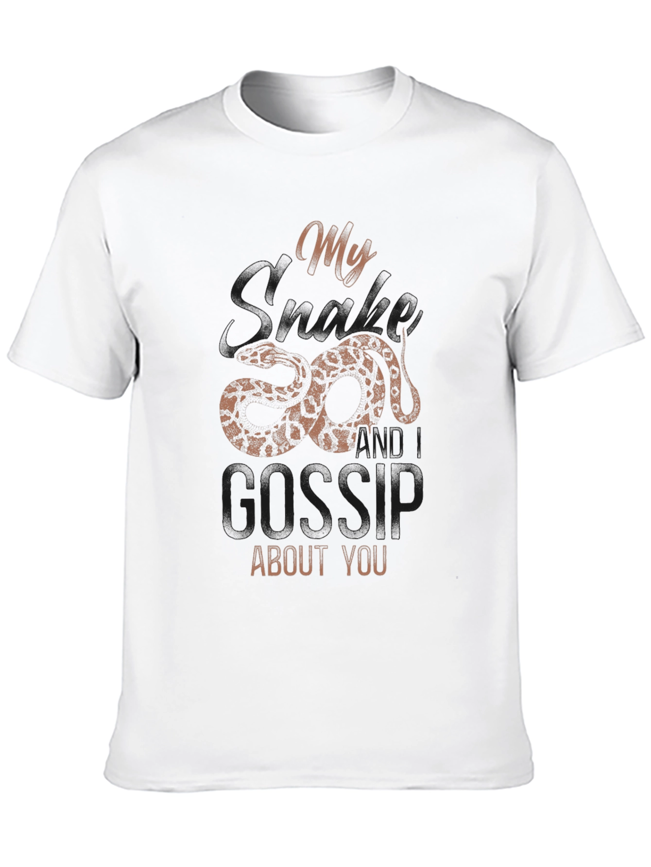 Black Snarky Snake Gossip Tee view 10
