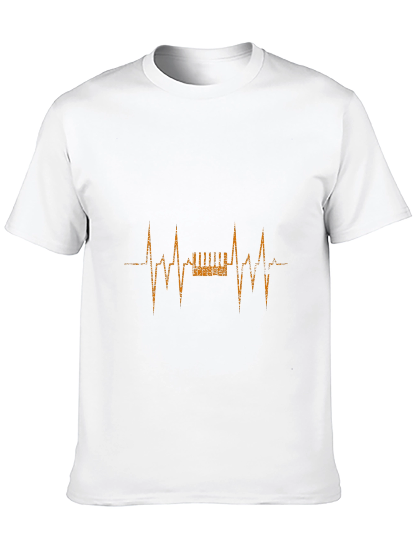 Black Piano Heartbeat Graphic T-Shirt - Music Lover Tee view 10