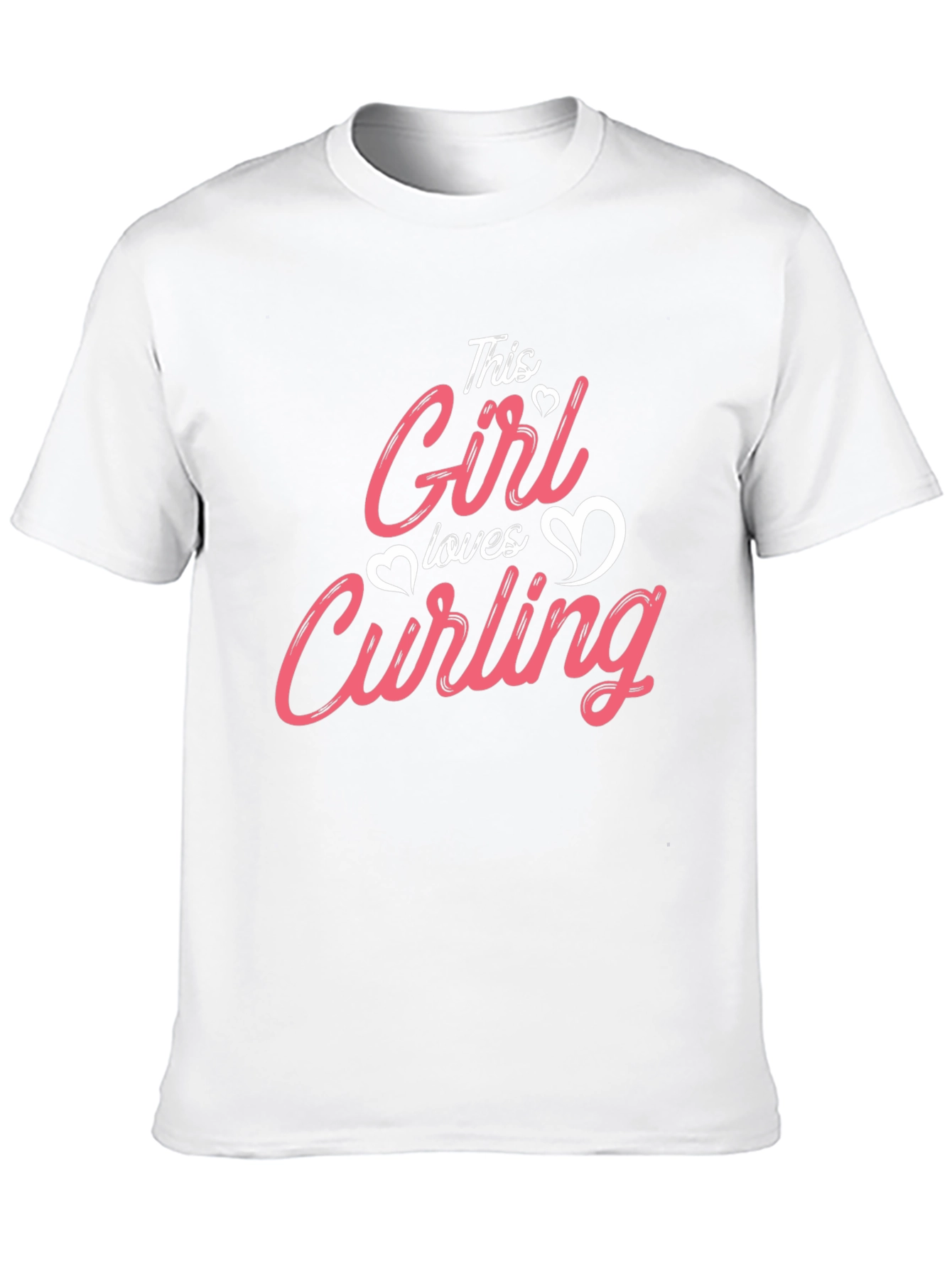 Black This Girl Loves Curling T-Shirt Black view 10