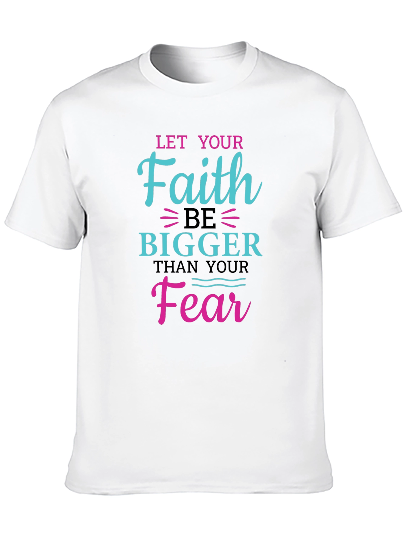 Black Faith Over Fear Graphic Tee - Inspiring Christian Shirt view 10