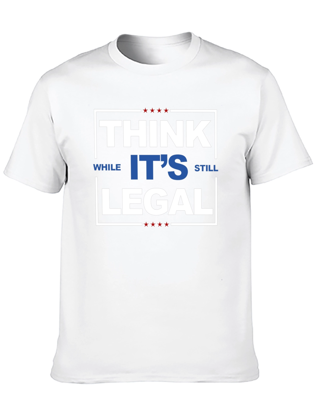 Black Think While It's Still Legal T-Shirt view 10