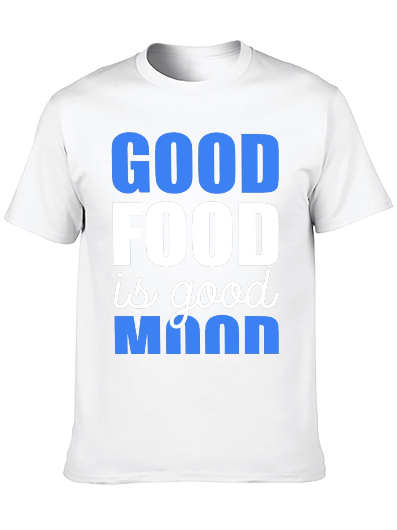 Black Good Food Good Mood T-Shirt view 10
