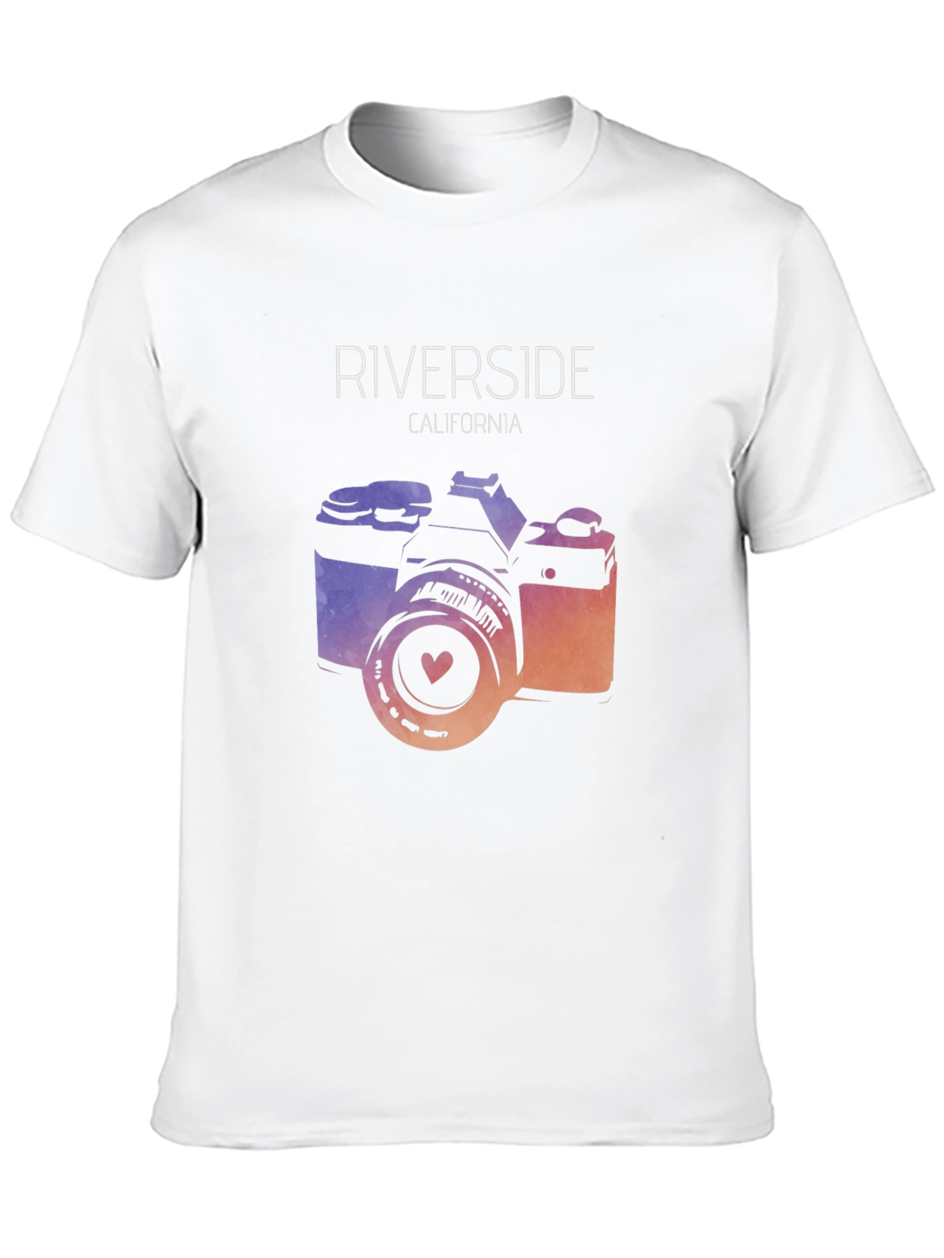 Black Riverside CA Camera Graphic Tee view 10