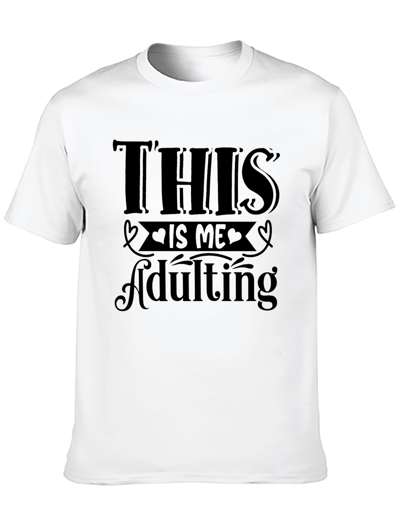 Black This is Me Adulting Graphic T-Shirt view 10