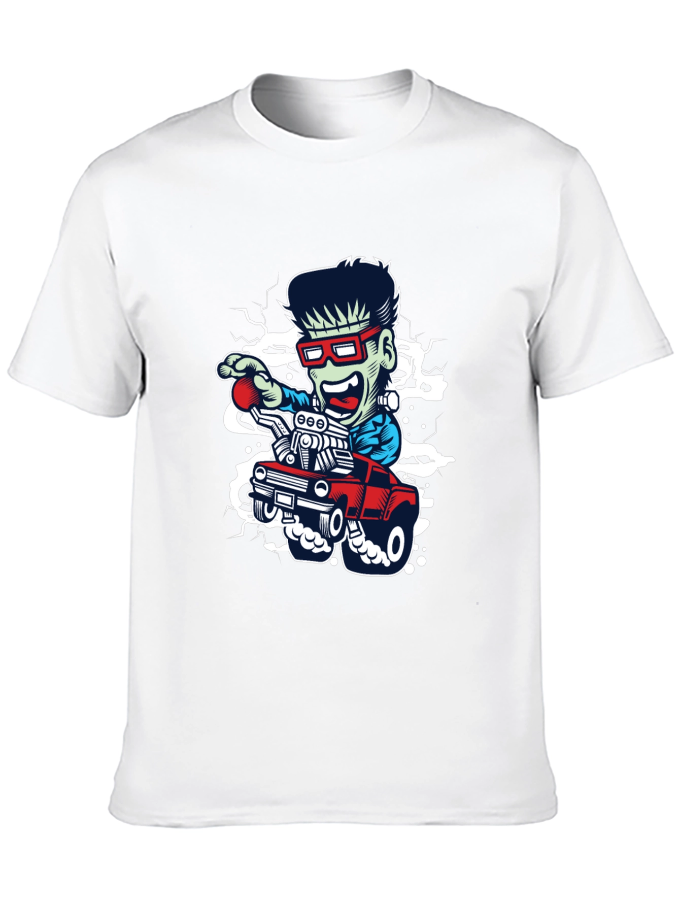 Black Monster Truck Graphic Tee - Unique Design view 10