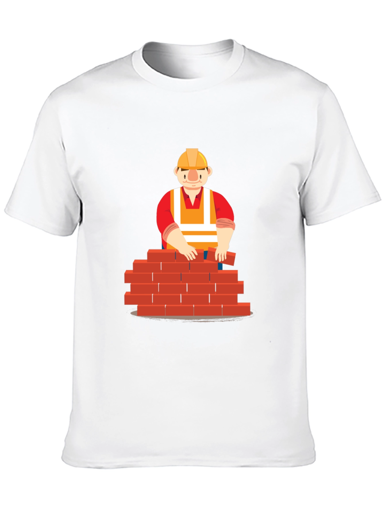 Black Bricklayer Graphic T-Shirt - Construction Worker Tee view 10