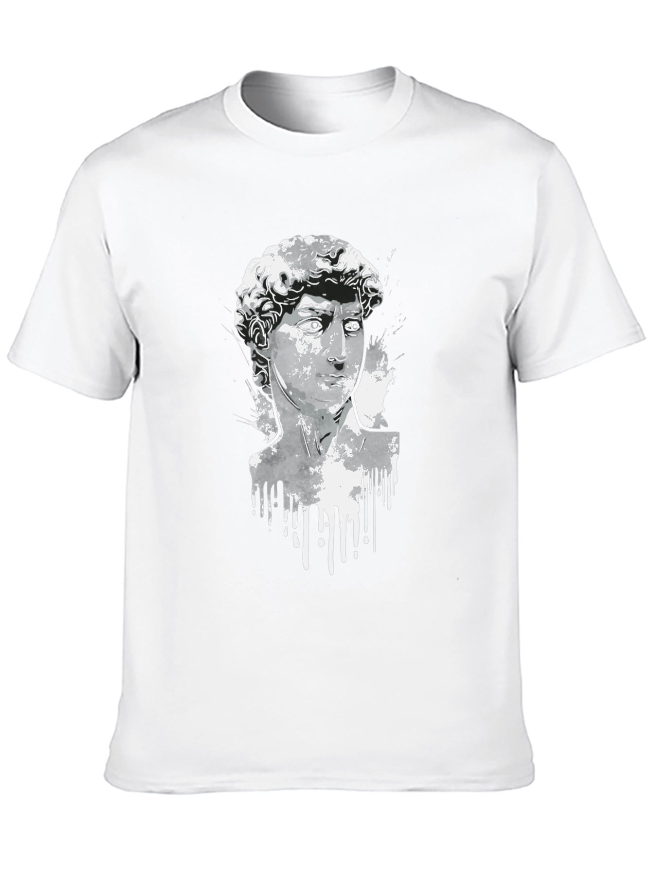 Black David Statue Graphic Tee - Modern Art Shirt view 10