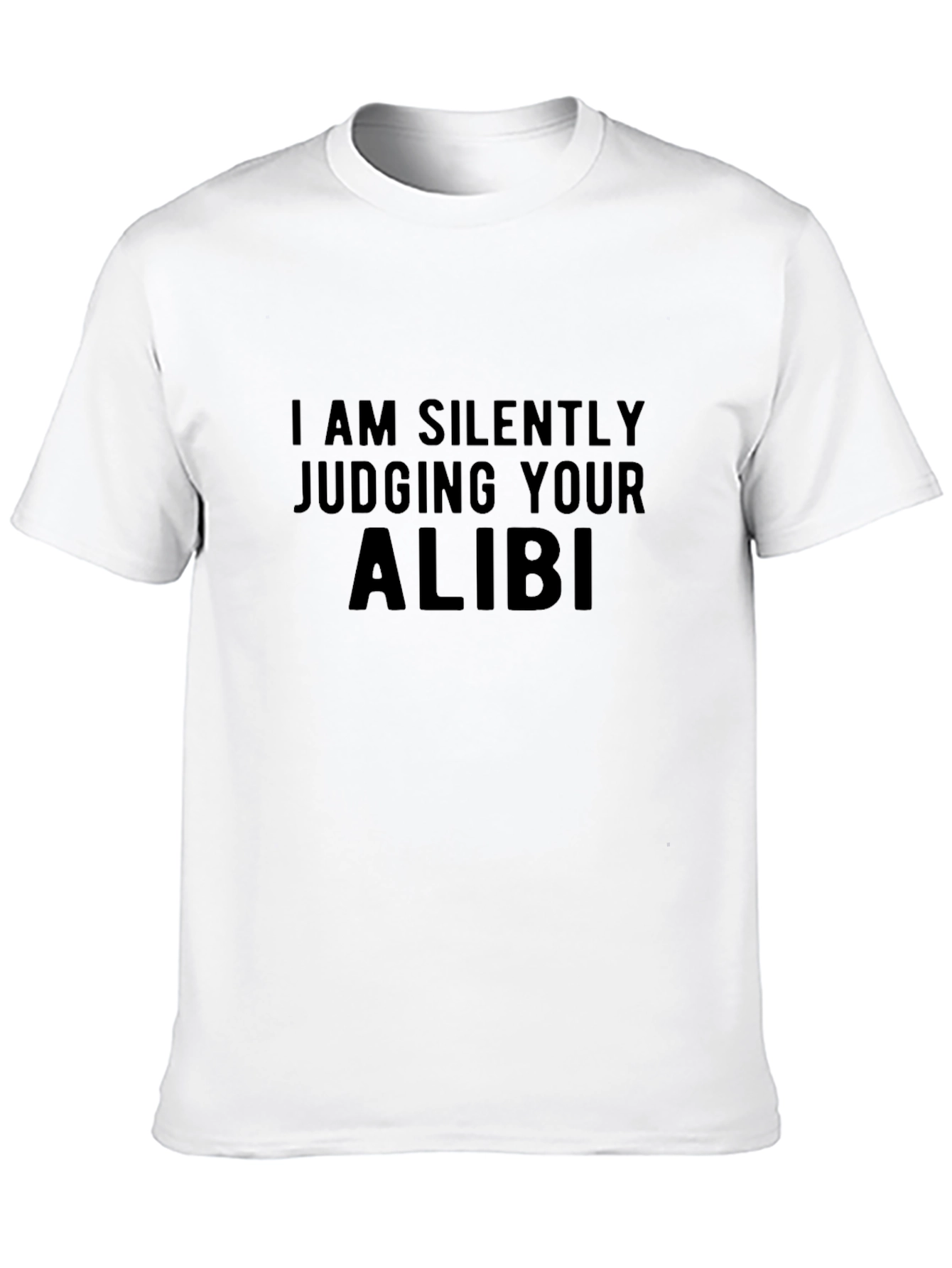 Black Judging Your Alibi Graphic Tee view 10