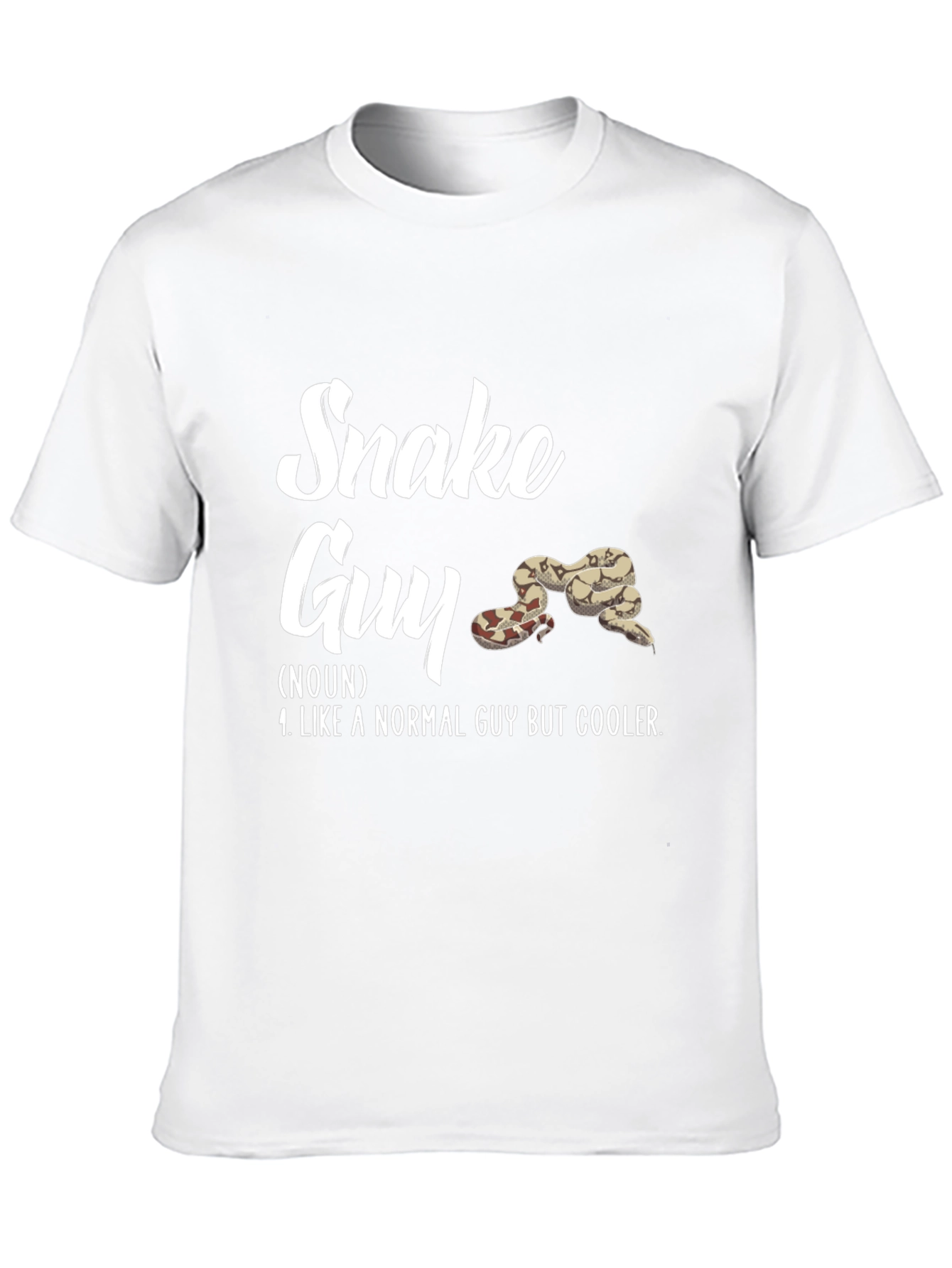 Black Snake Guy Definition T-Shirt - Cool Reptile Lover Tee view 10