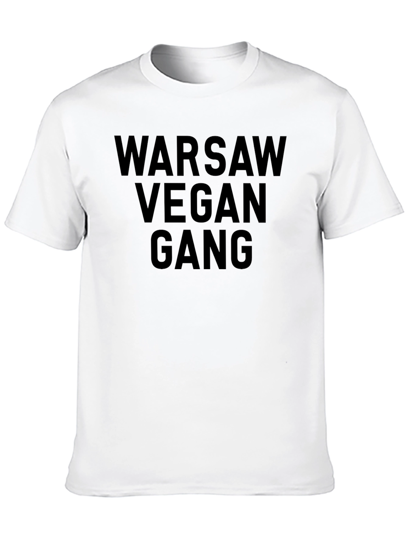 Black Warsaw Vegan Gang T-Shirt - Bold Statement Tee view 10
