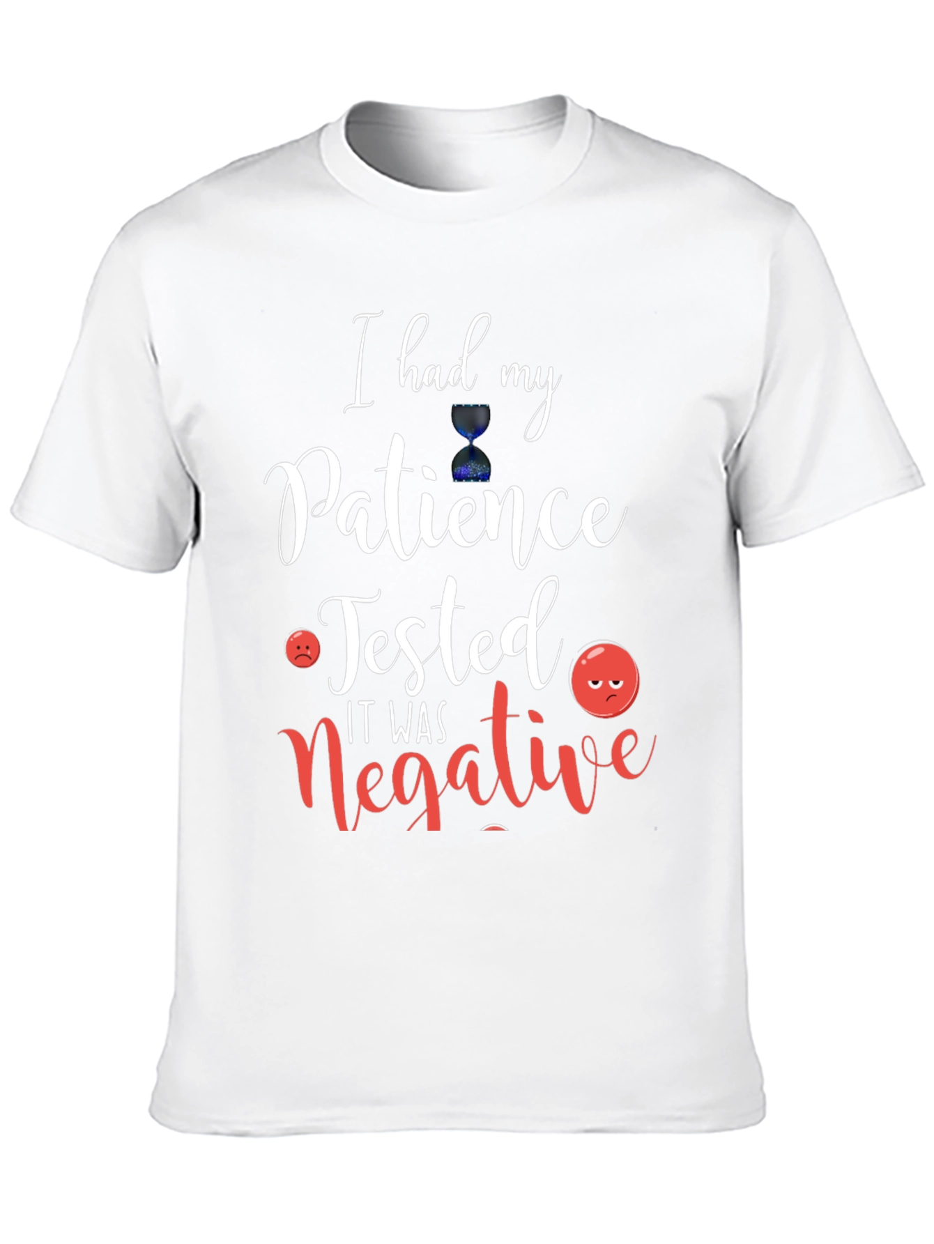 Black Humorous 'Patience Tested' Graphic Tee view 10