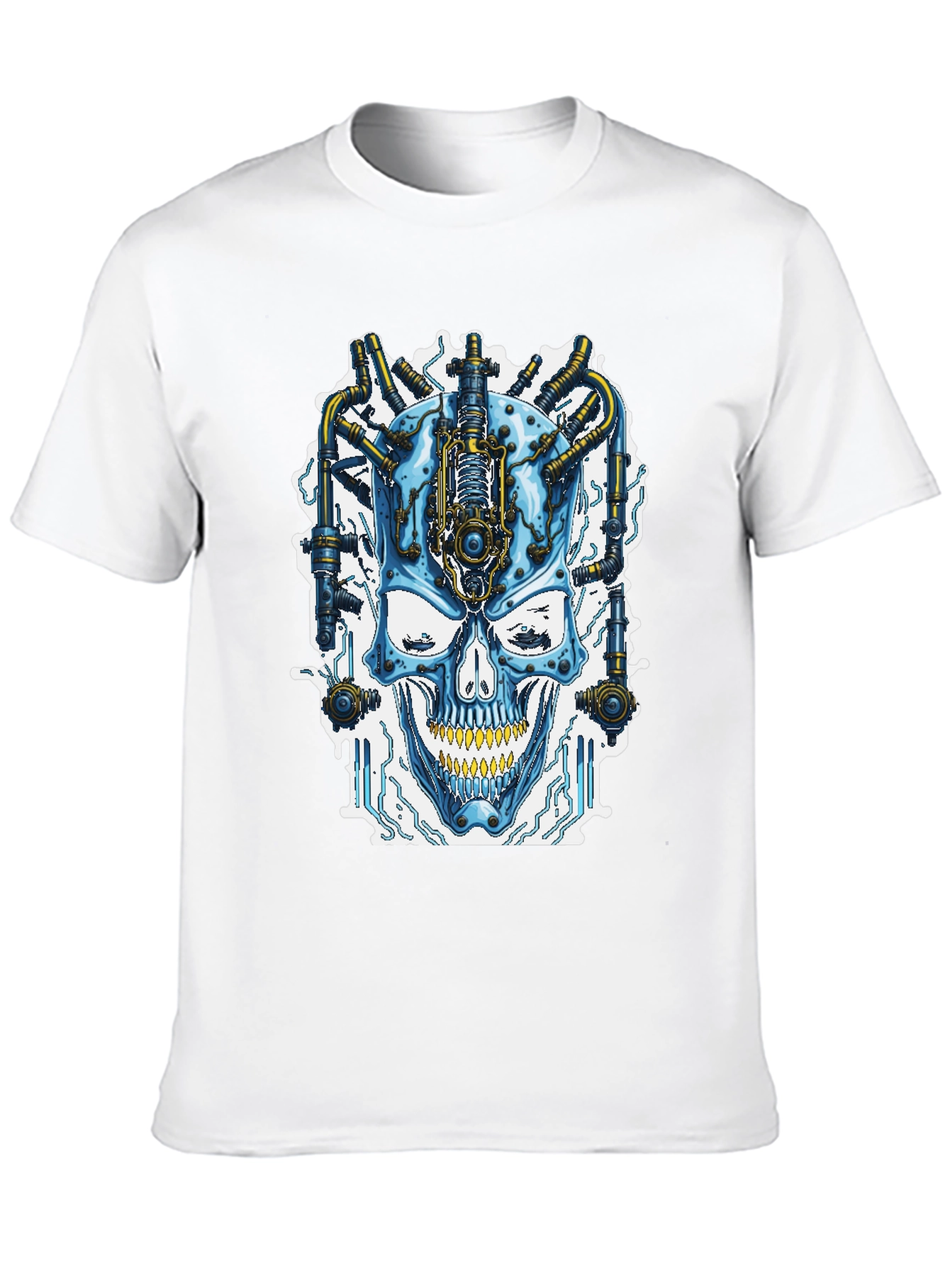Cyberpunk Skull T-Shirt - Futuristic Style - 10