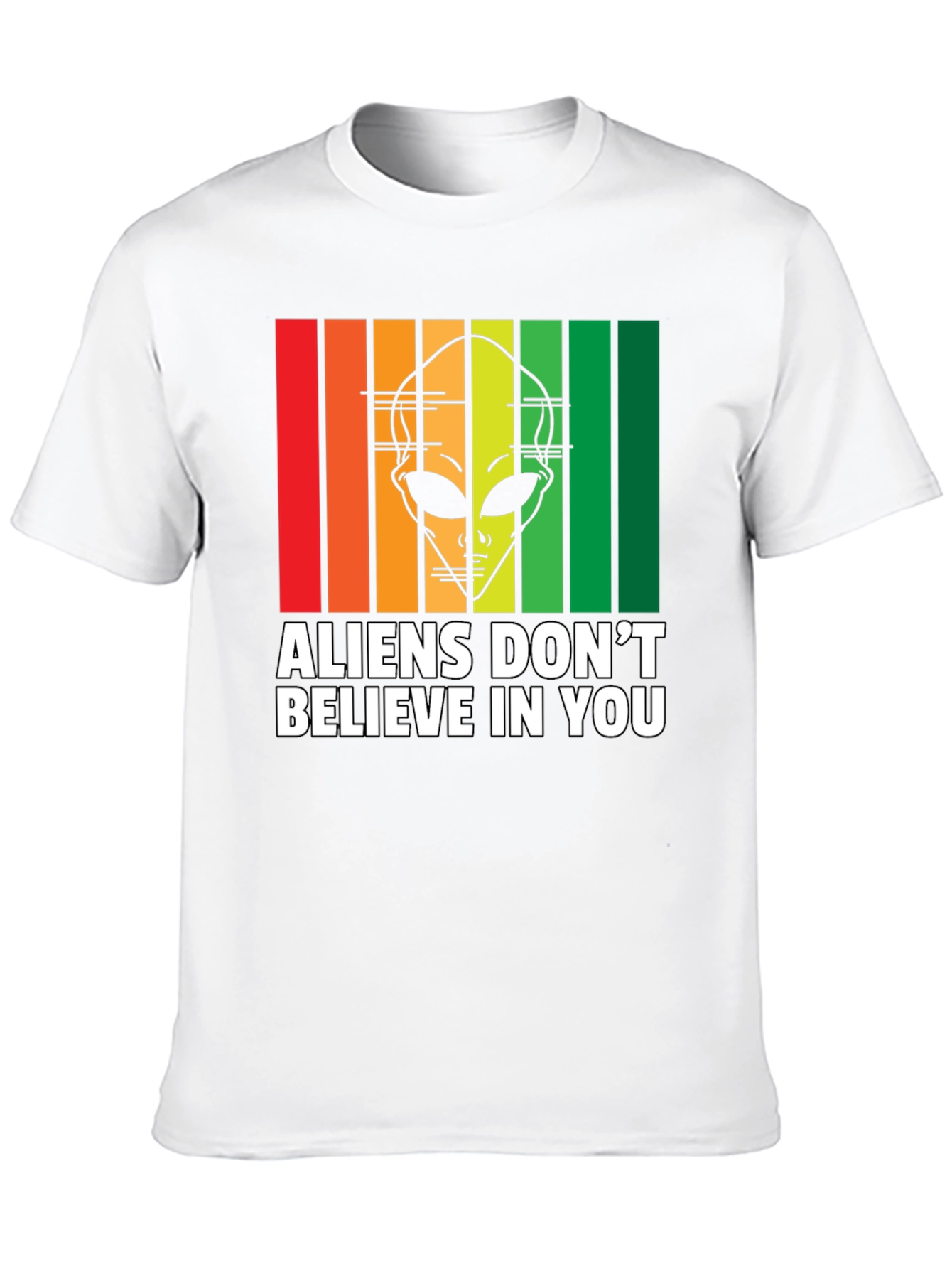 Black Aliens Don't Believe in You T-Shirt view 10