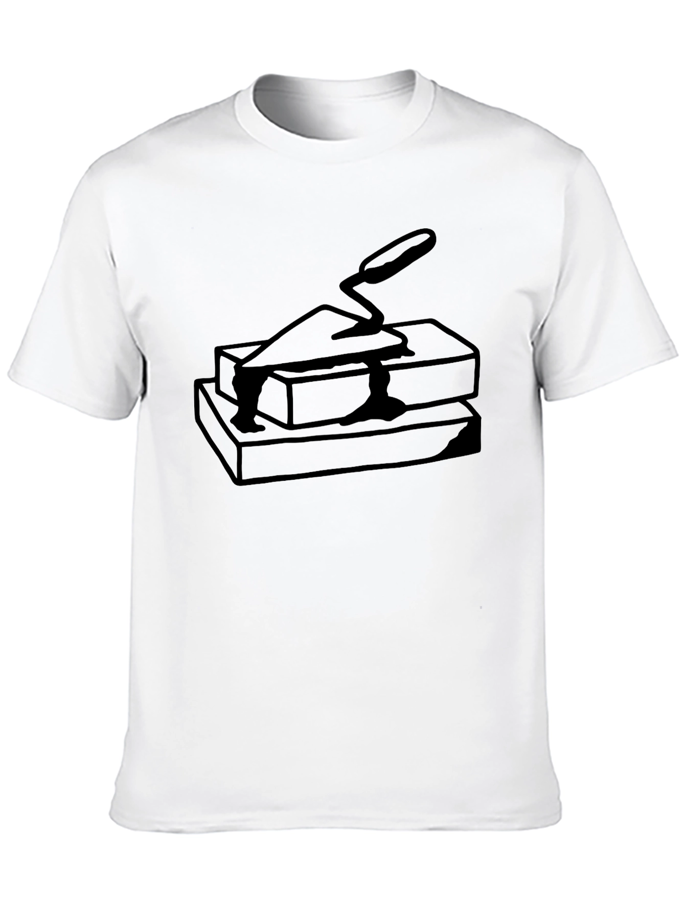 Black Bricklayer T-Shirt - Black view 10