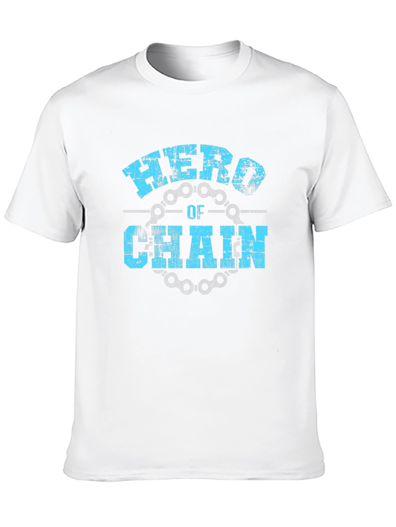 Black Hero of Chain T-Shirt - Black Bicycle Cycling Tee view 10