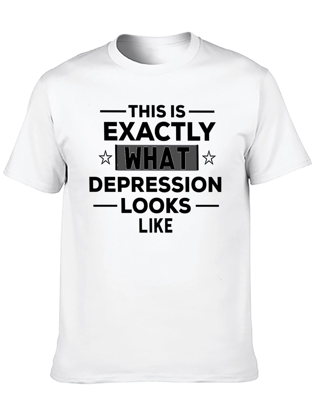 Black This is Exactly What Depression Looks Like T-Shirt view 10