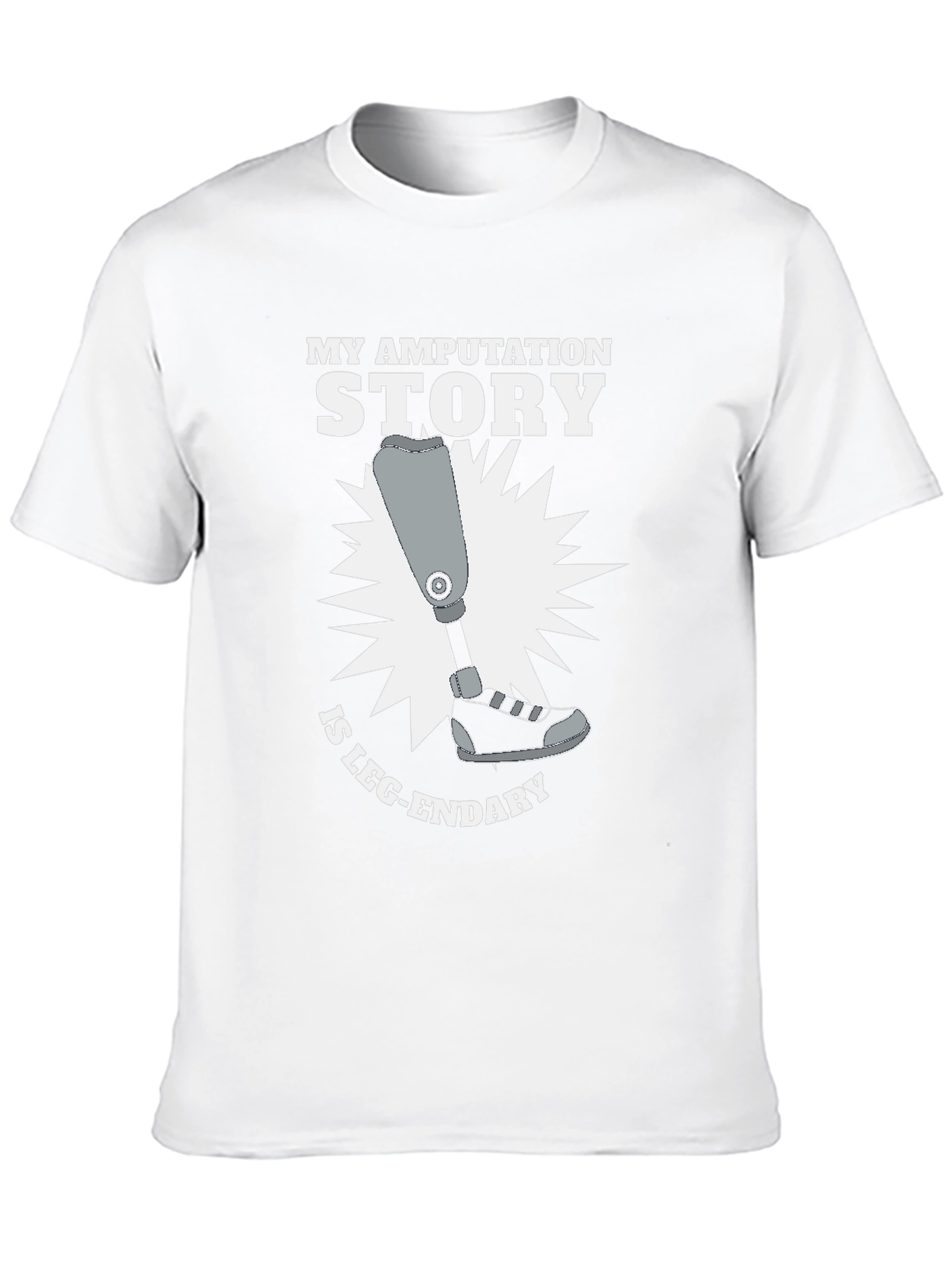 Black My Amputation Story T-Shirt - Leg-endary Humor Tee view 10