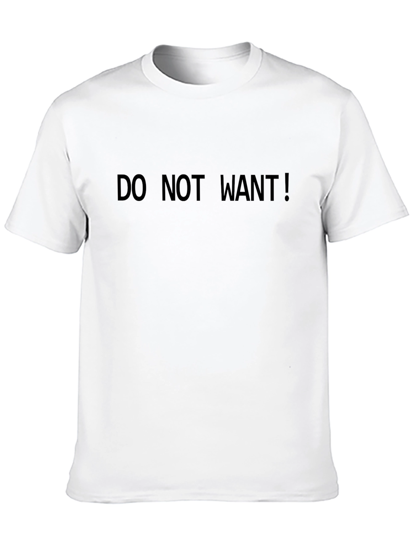 Black Do Not Want! Graphic T-Shirt view 10