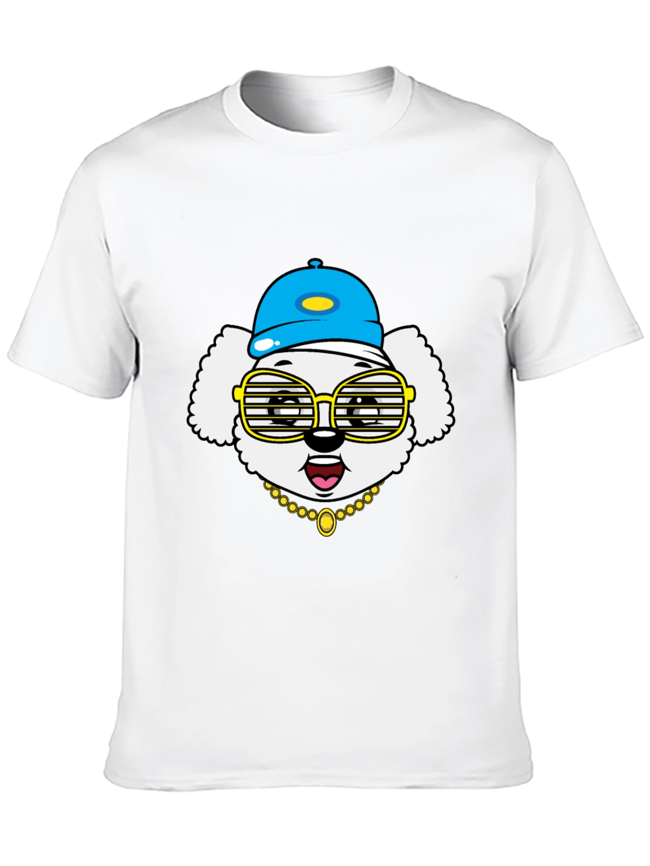 Dog Wearing Hat & Glasses T-Shirt - 10