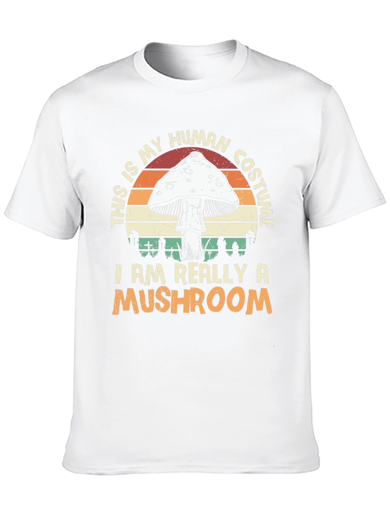 Black Mushroom Costume T-Shirt - Halloween Apparel view 10