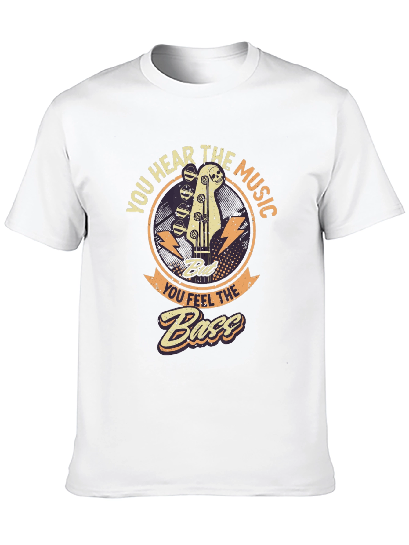 Black Music Lover Bass Guitar T-Shirt view 10