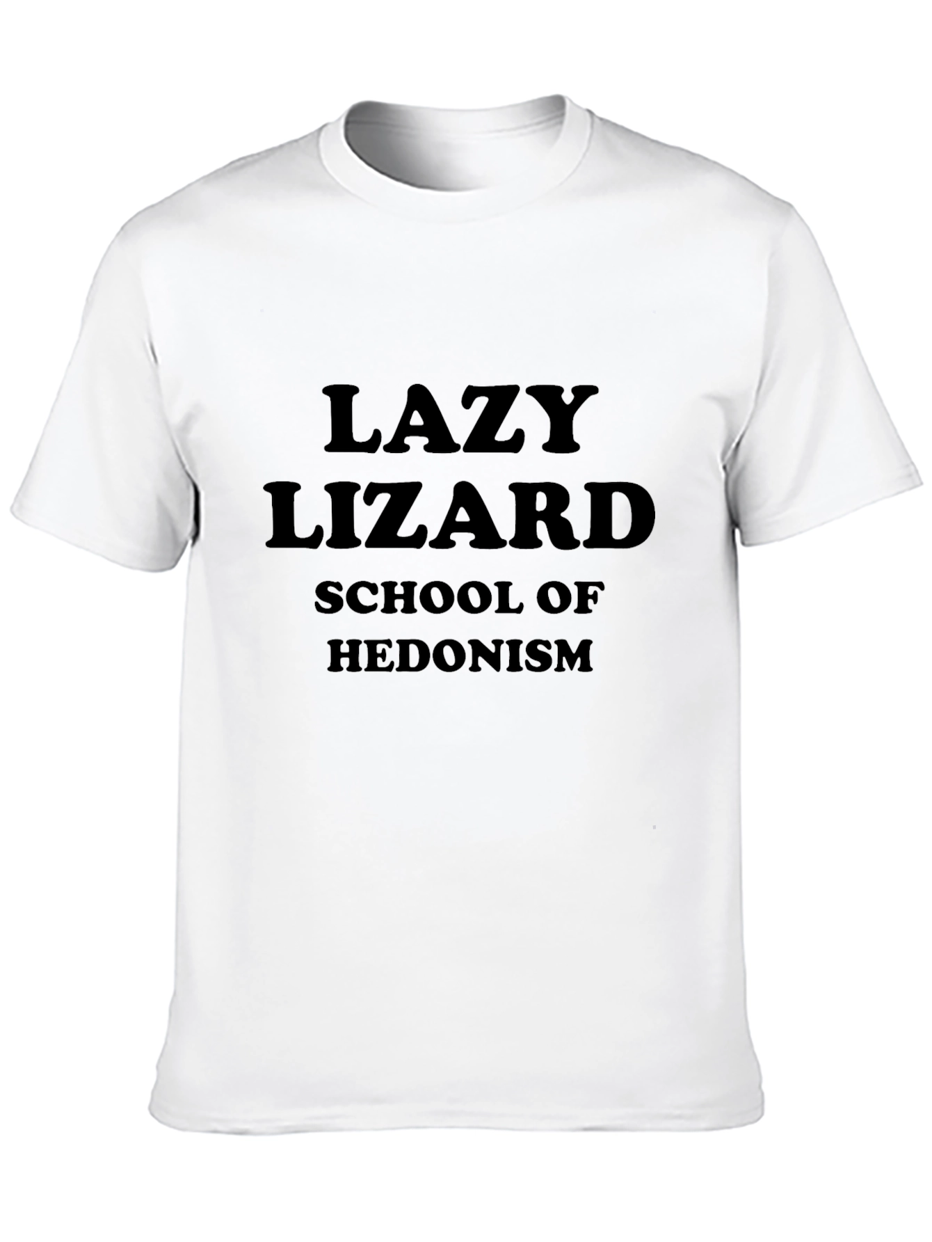 Black Lazy Lizard School of Hedonism Black T-Shirt view 10
