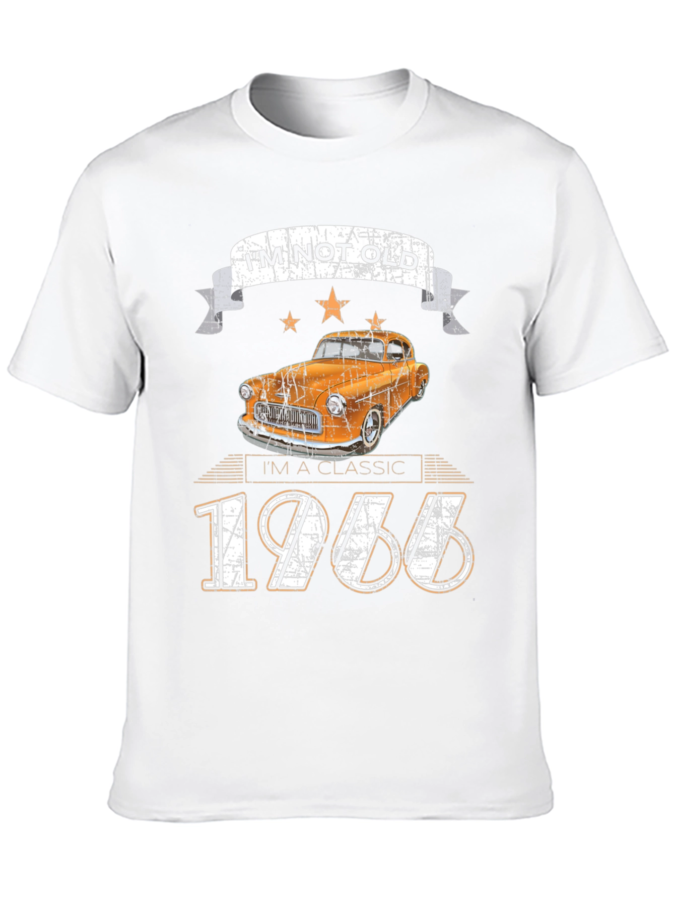Black Classic 1966 Car T-Shirt view 10