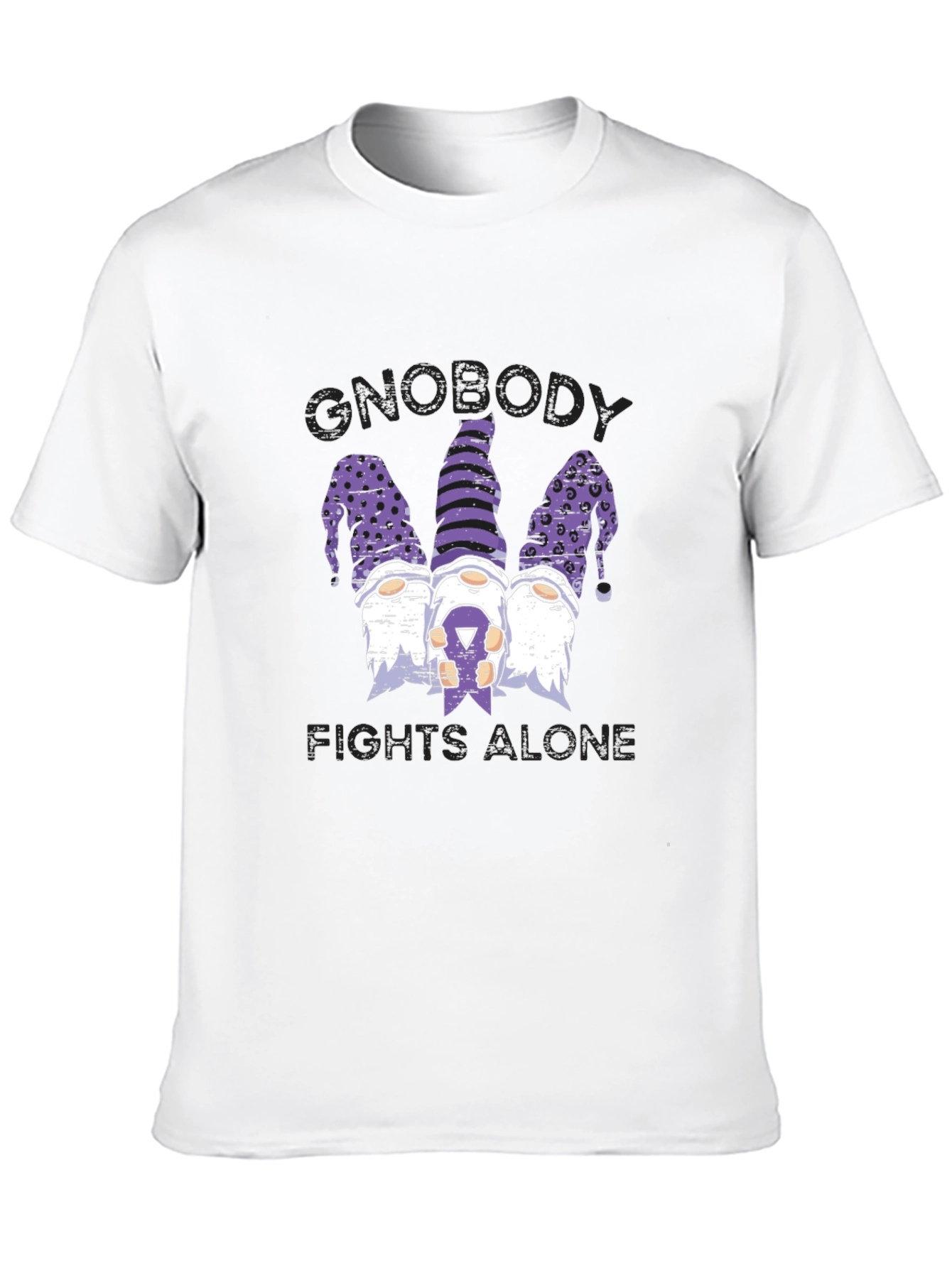 Black Gnobody Fights Alone Graphic Tee view 10