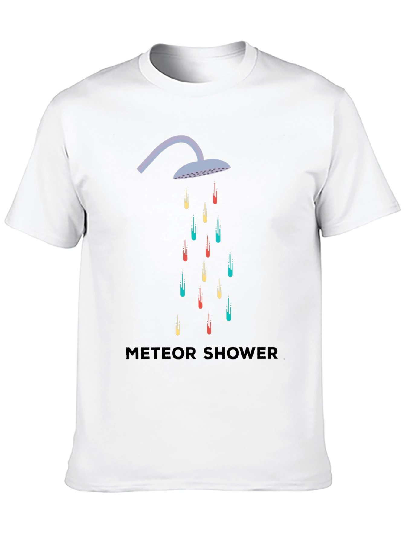 Black Meteor Shower Graphic Tee view 10